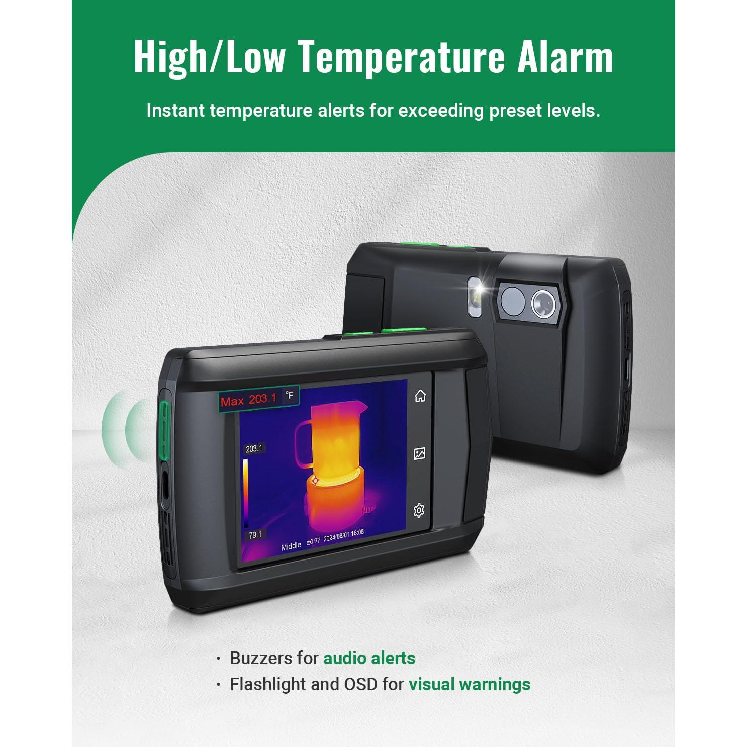 Cámara Térmica HSFTOOLS P2W 256x192 IR 8MP Wi-Fi