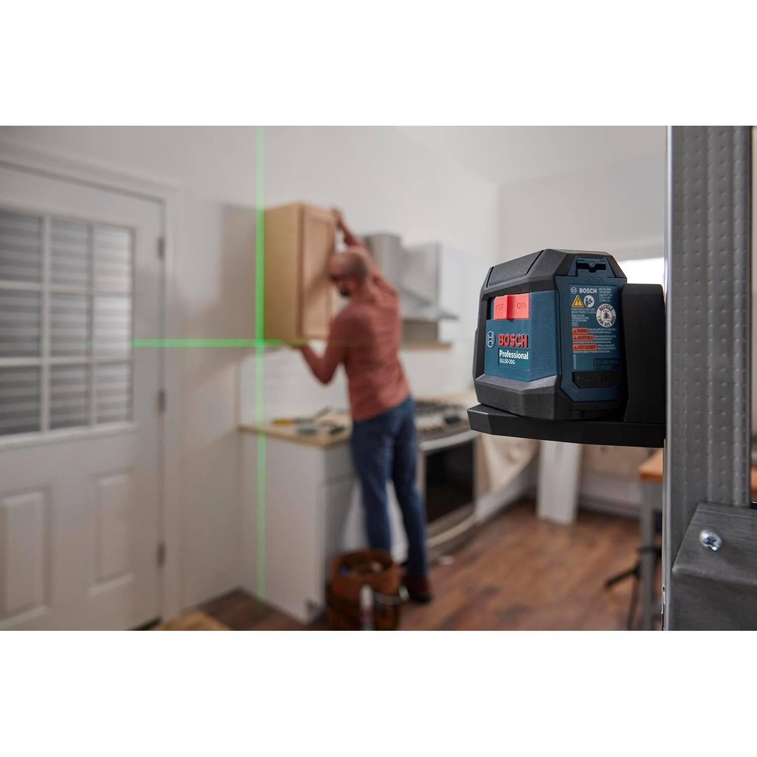 Láser de Línea Cruzada Bosch GLL50-20G 50 pies Verde