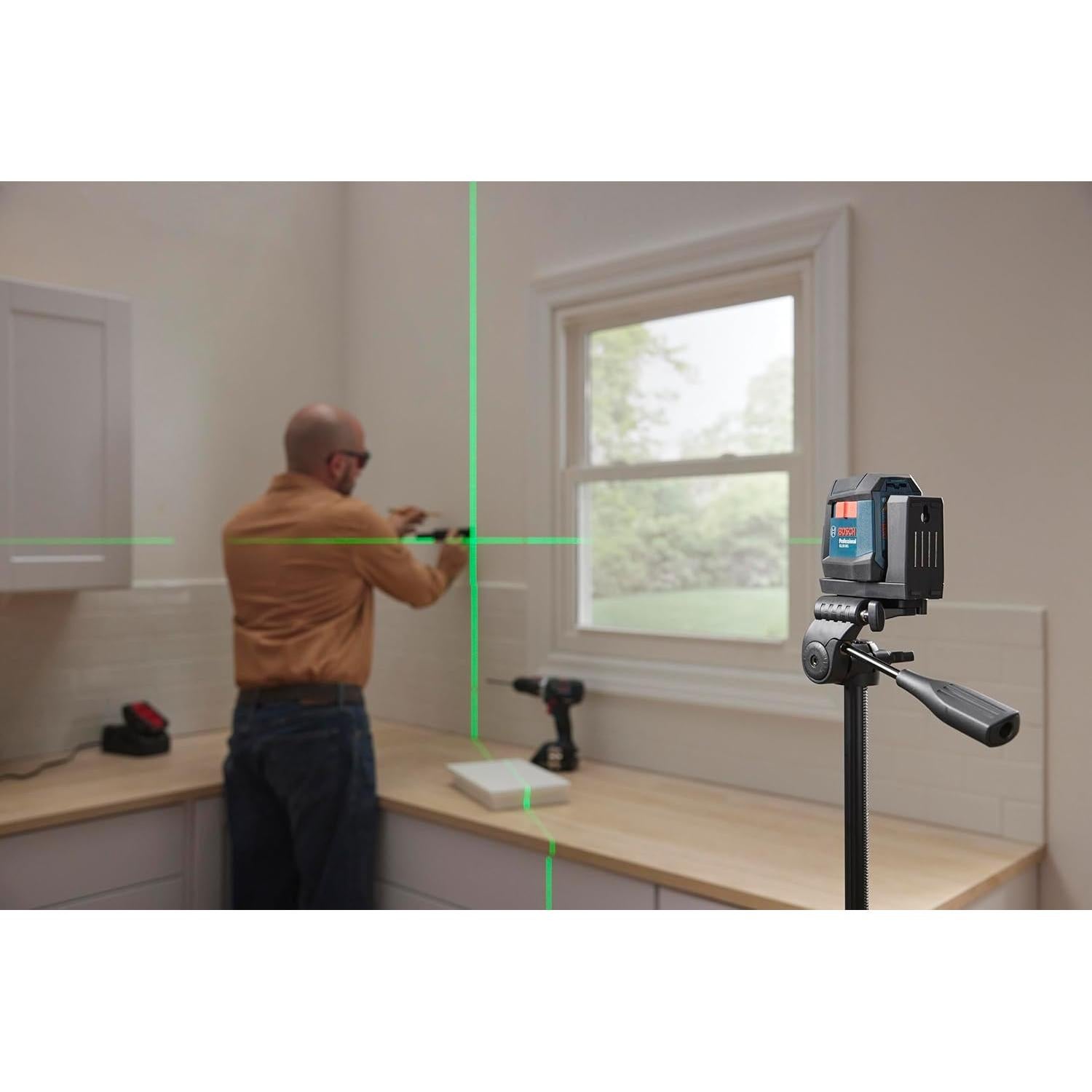 Láser de Línea Cruzada Bosch GLL50-20G 50 pies Verde