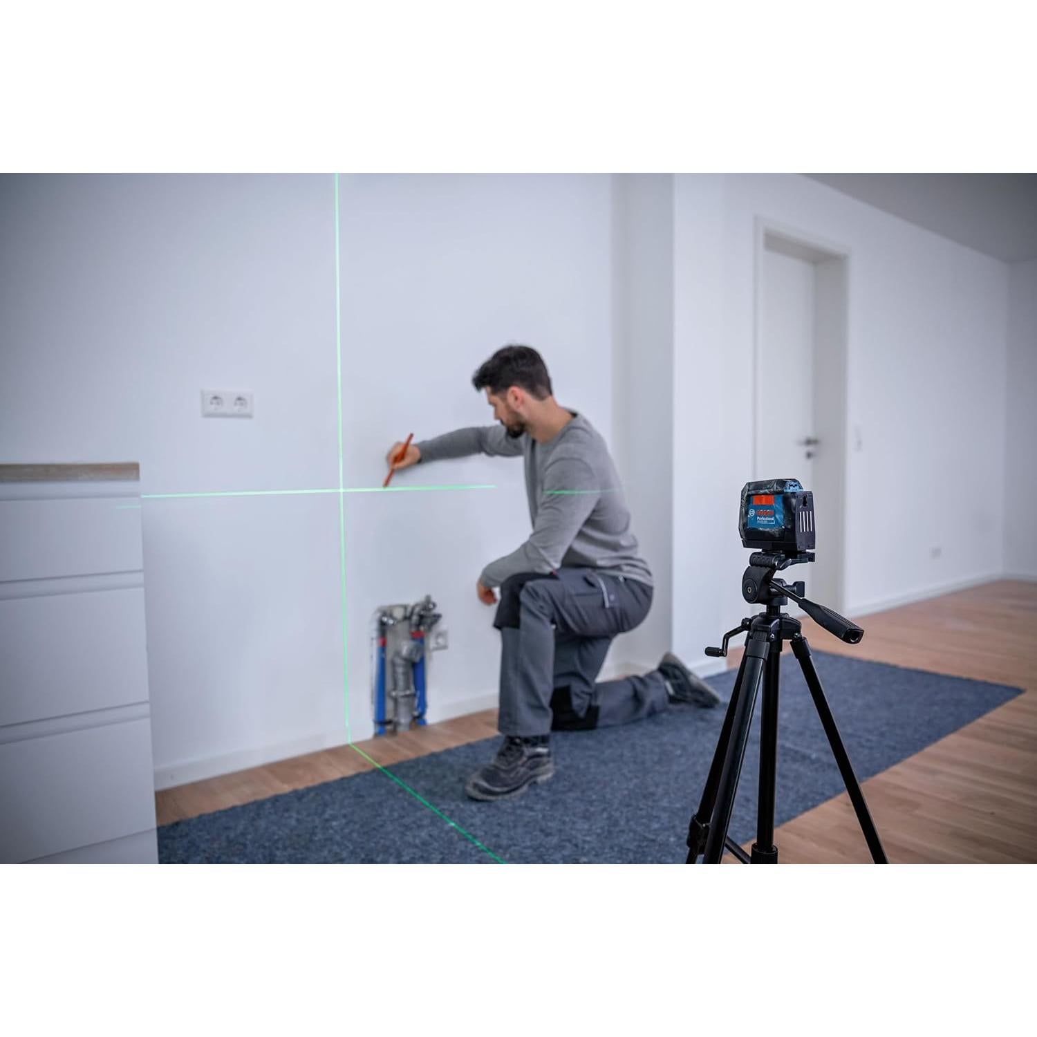 Láser de Línea Cruzada Bosch GLL50-20G 50 pies Verde