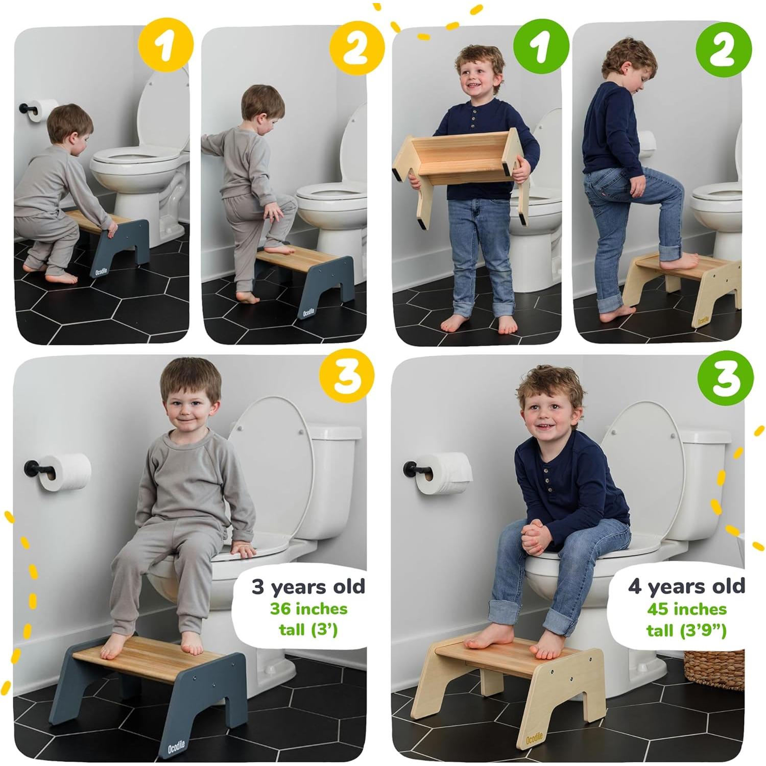 Escalera de Madera Ocodile 1 Paso Antideslizante Gris