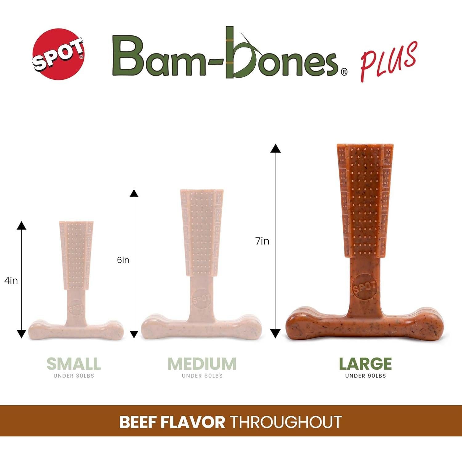 Juguete para Perros SPOT Bam-Bones Plus T Bone - Grande