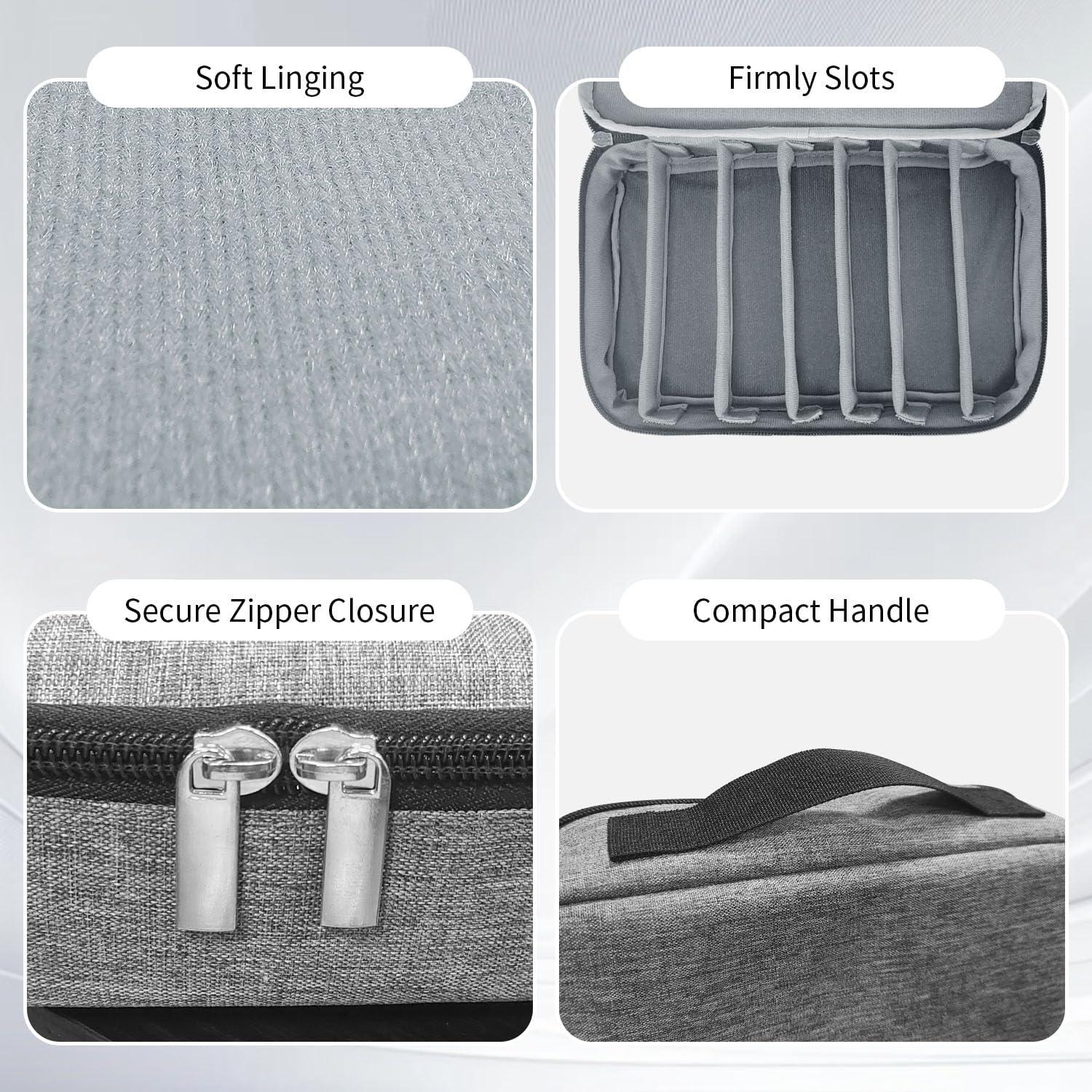 Estuche Organizador de Gafas de Sol HarvMax Gris Ajustable