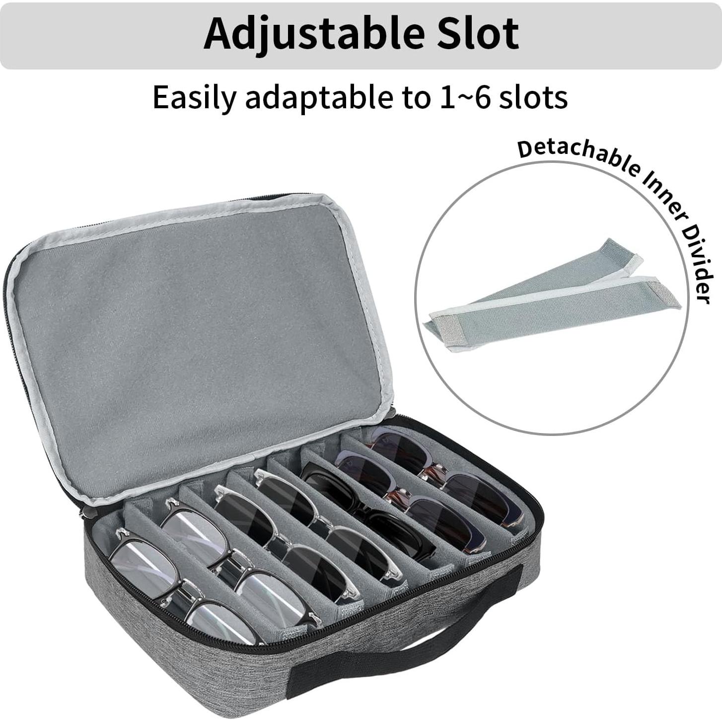 Estuche Organizador de Gafas de Sol HarvMax Gris Ajustable