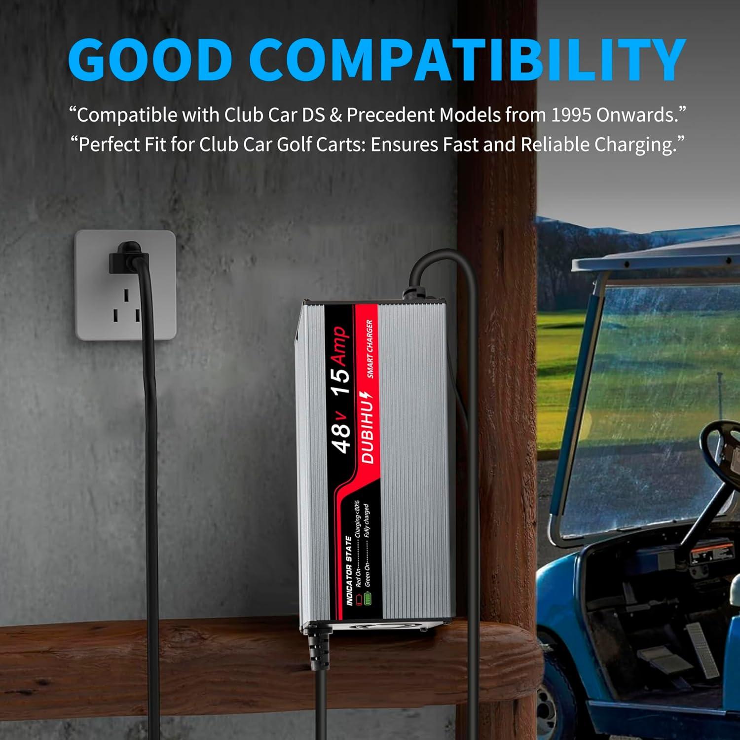 Cargador de Batería DUBIHU 48V 15A para Carro de Golf