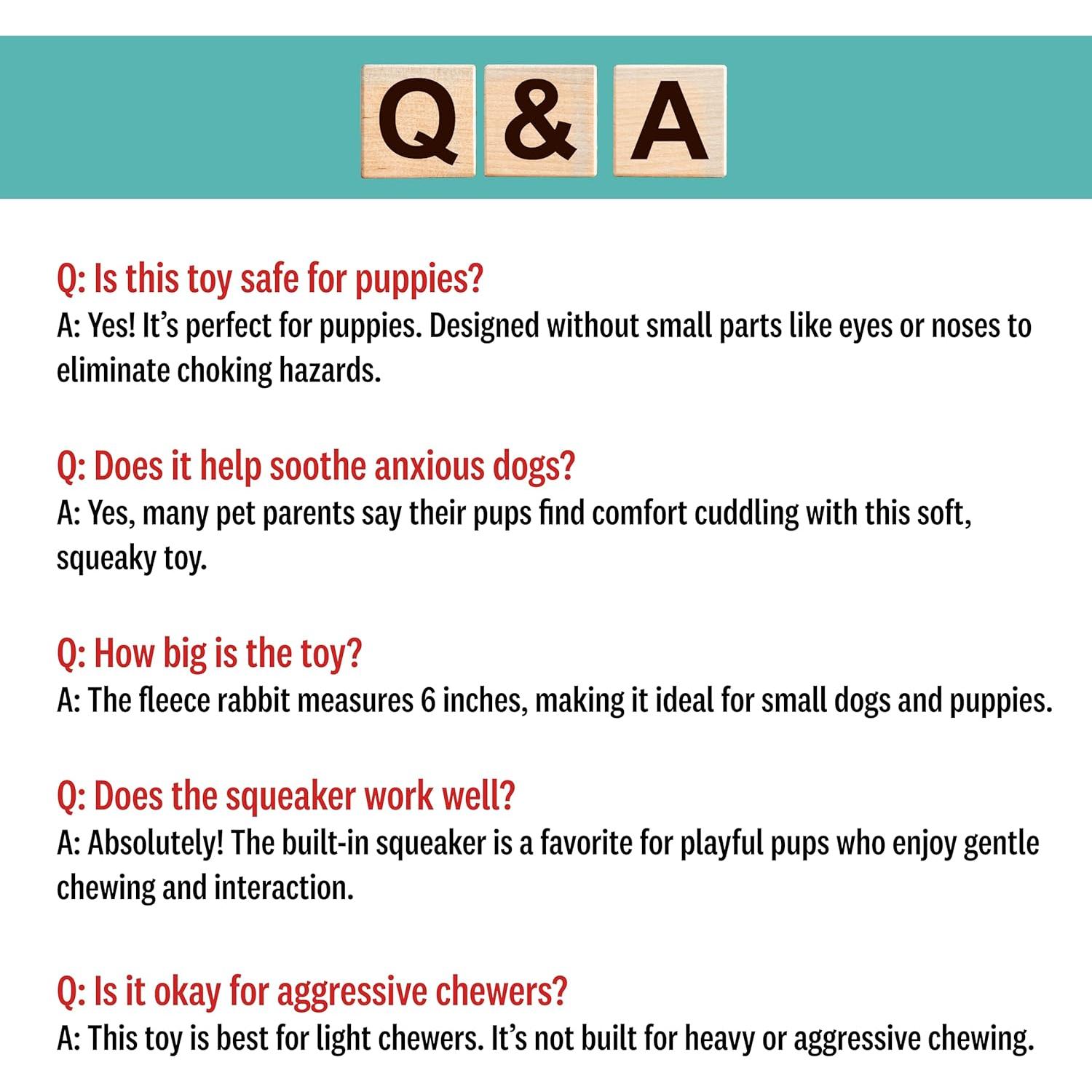 Juguete de Perro Conejo SPOT 15 cm Suave y Seguro