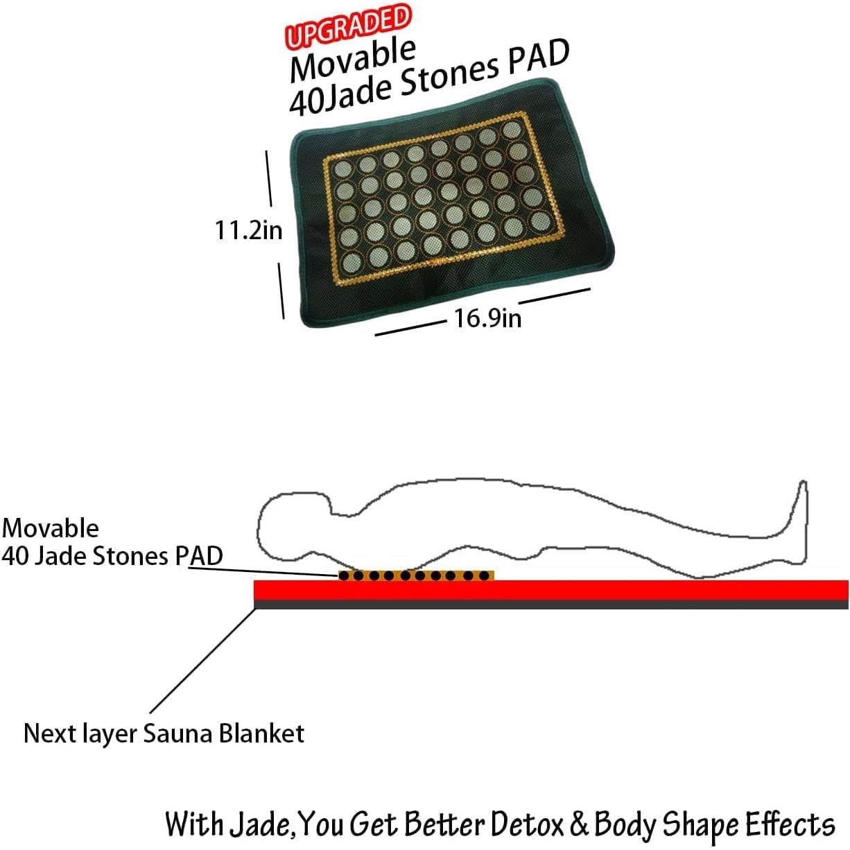 Manta de Sauna Infrarroja PINJAZE 2-Zonas Control Remoto