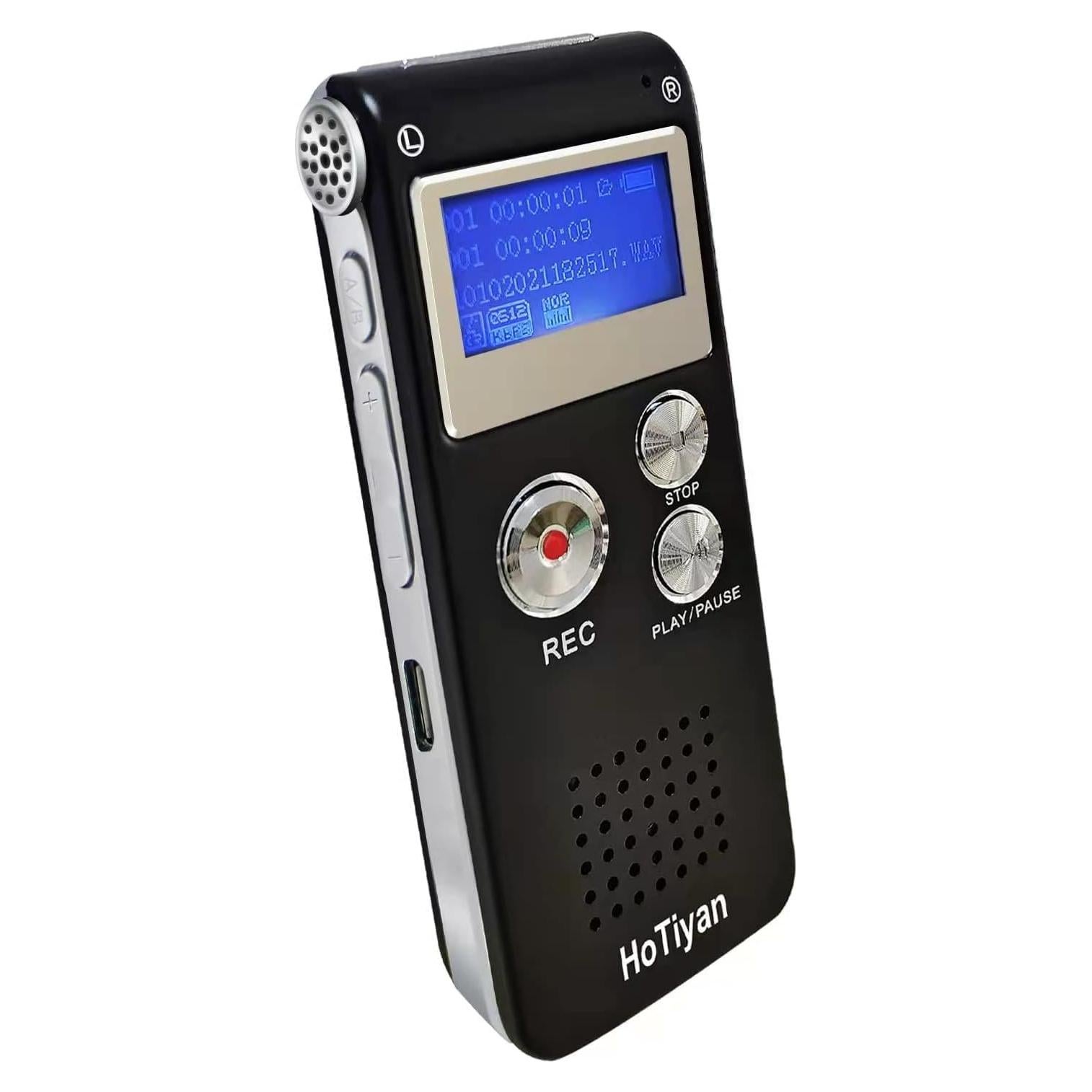 Grabadora de Voz Digital HoTiyan 64GB Activada por Voz