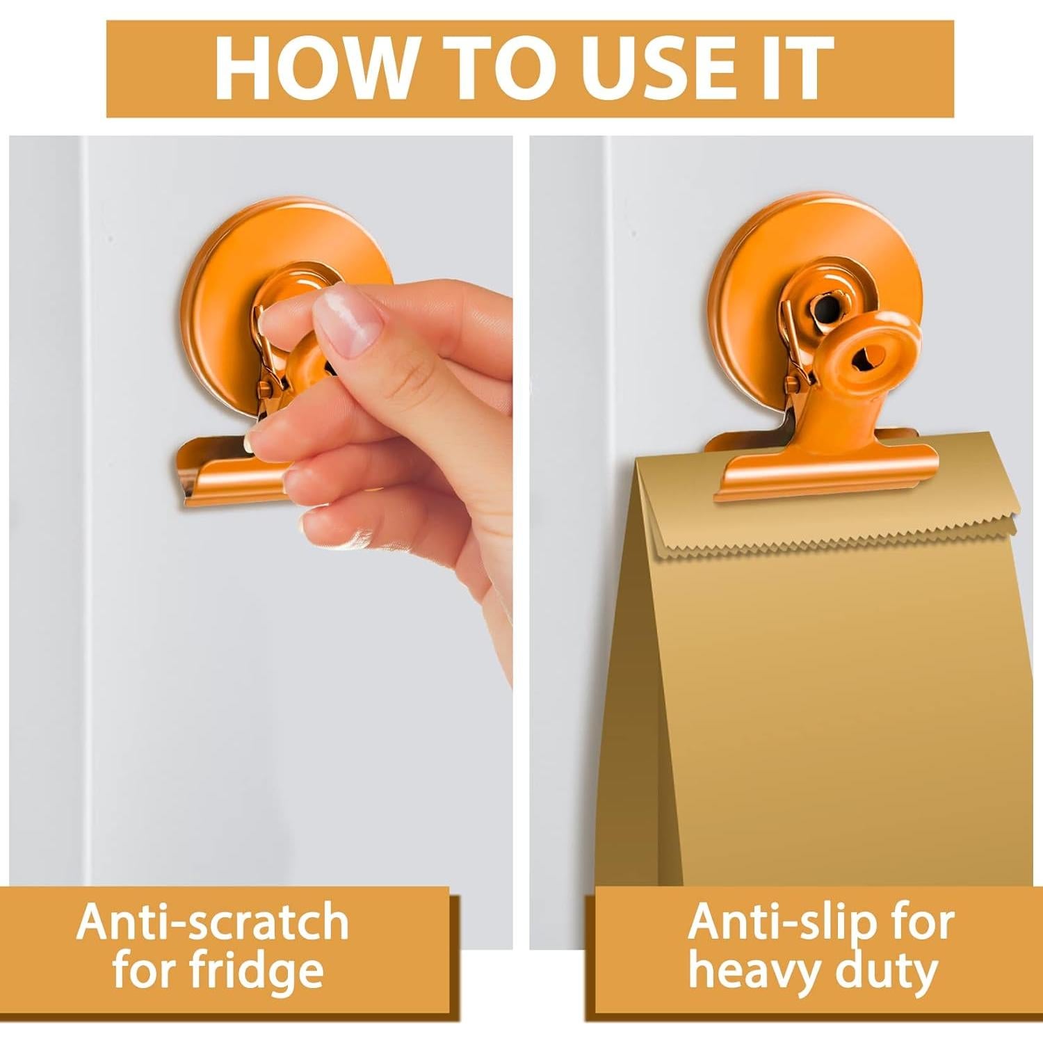 8 Imán de Refrigerador JTIEO Clips Magnéticos Coloridos