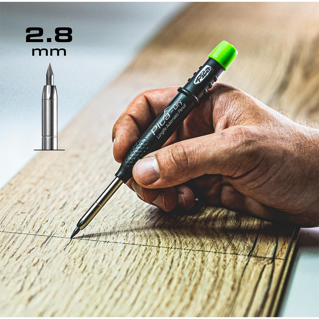 Lápiz Automático Pica 3030 Verde 2mm Grafito