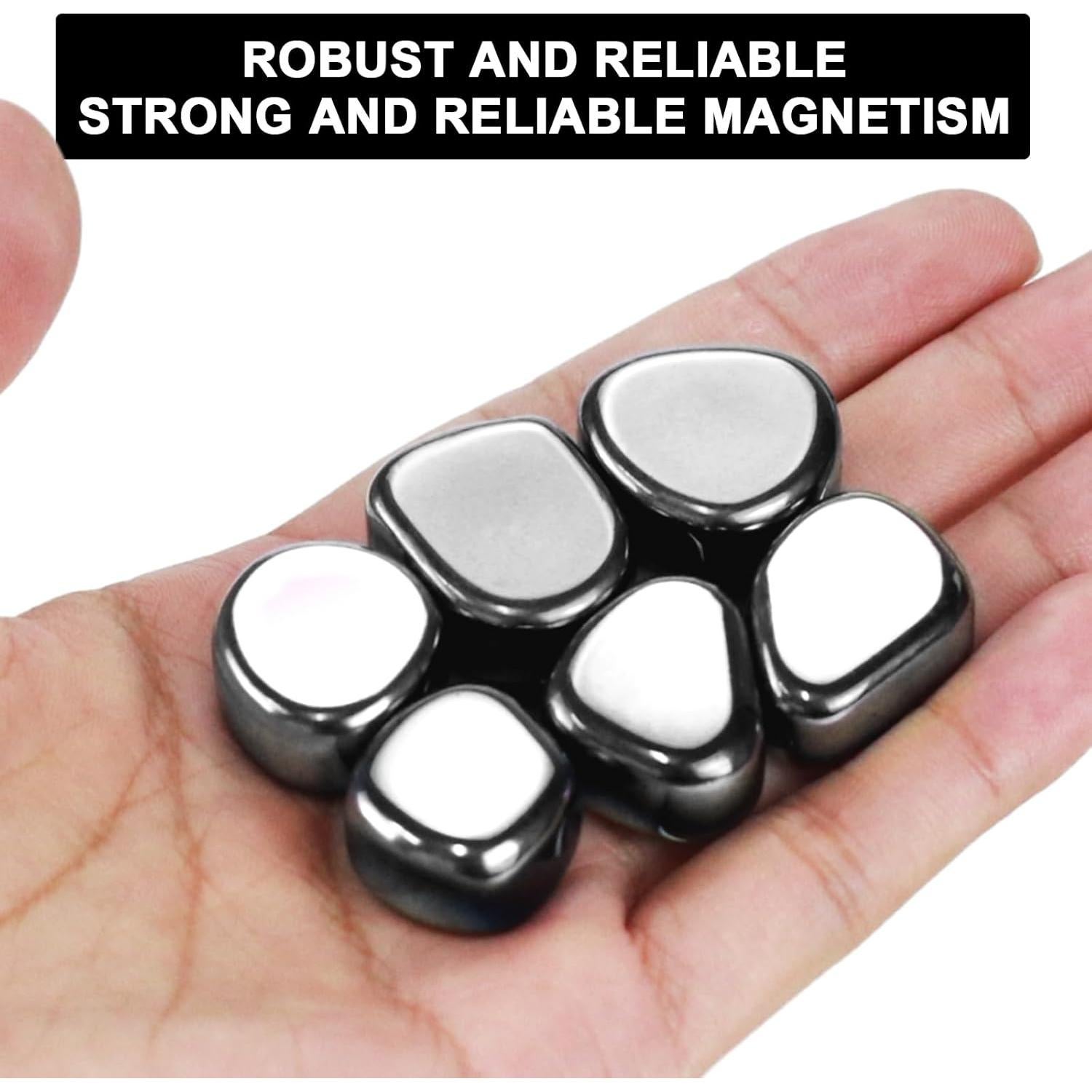 28 Imanes de Nevera MILEBAS Negros 30x10mm Fuertes