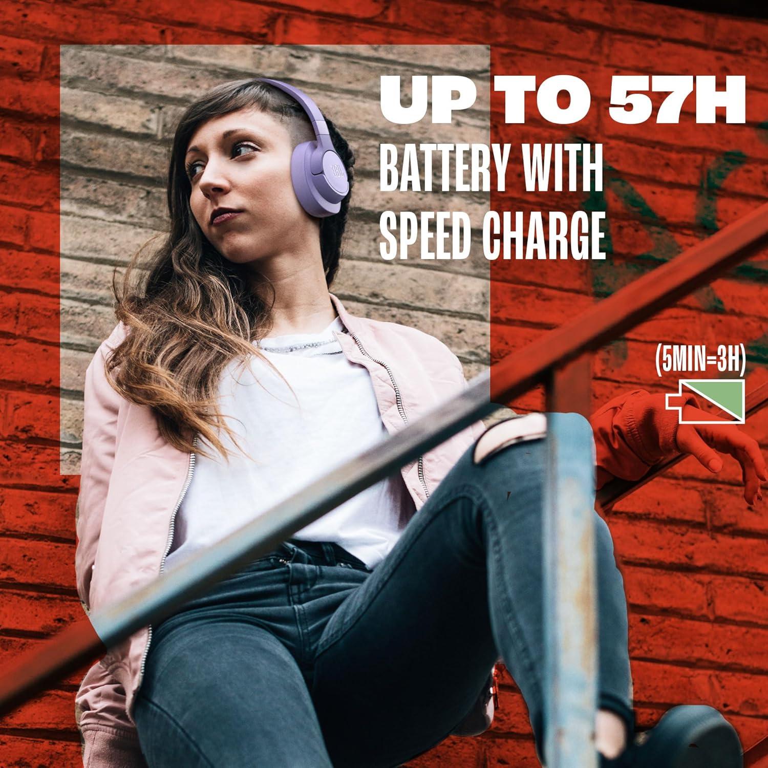 Auriculares JBL Tune 720BT Inalámbricos Over-Ear Negro