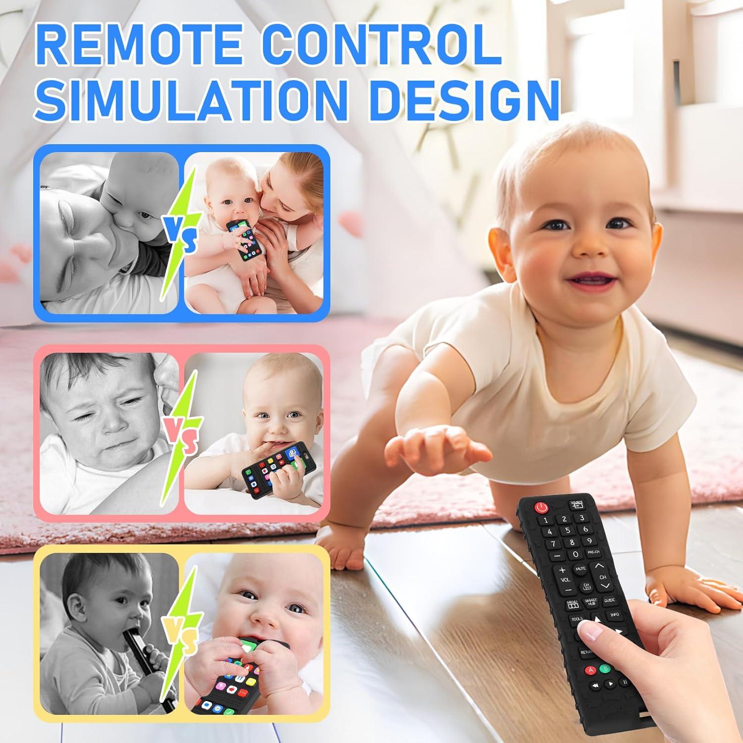 Juguetes de Dentición VoMii Control Remoto y Teléfono 3-24 Meses