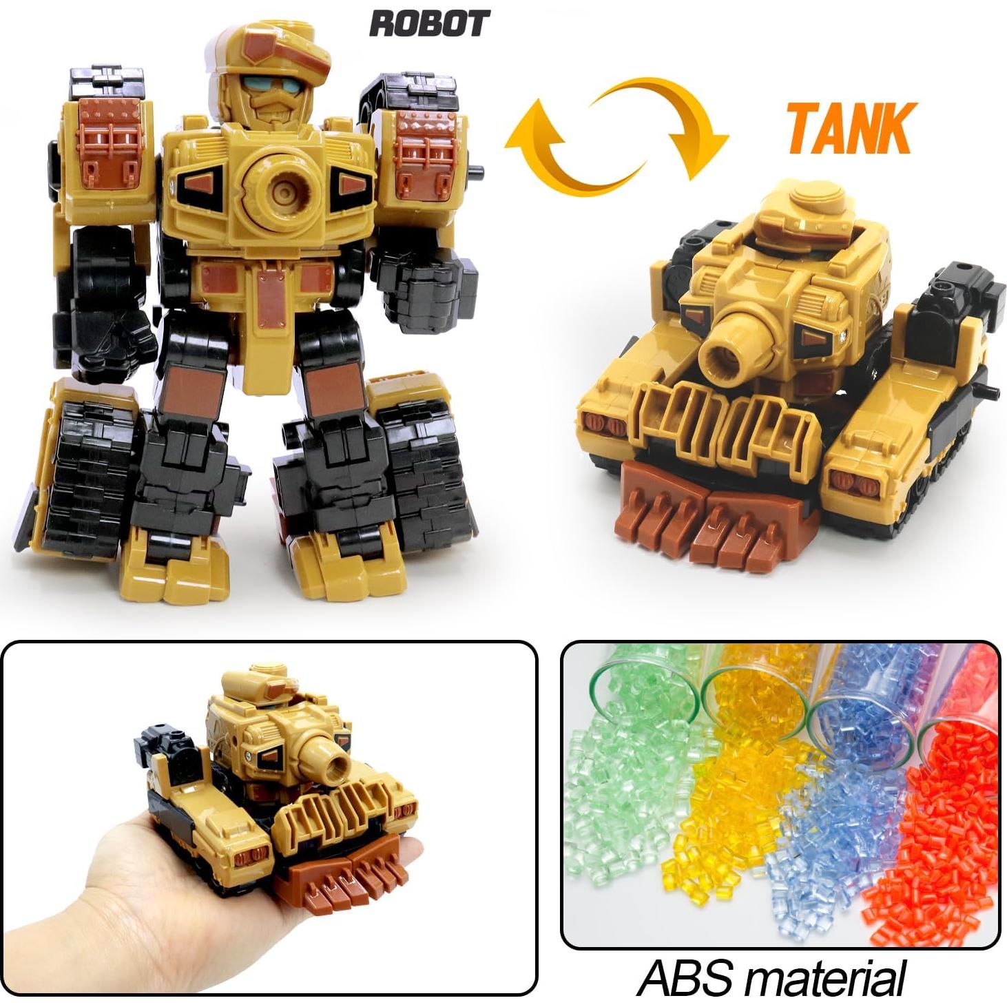 Juego de Coches Robots Transformables GIDGOD - 4 Piezas