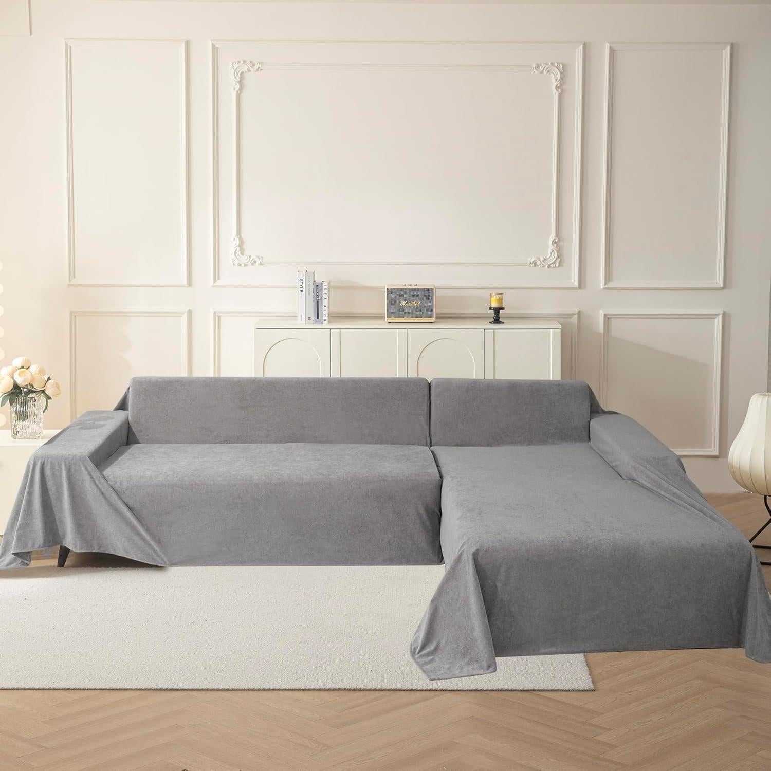 Funda de Sofá MYSKY HOME 2 Cojines Antideslizante Gris