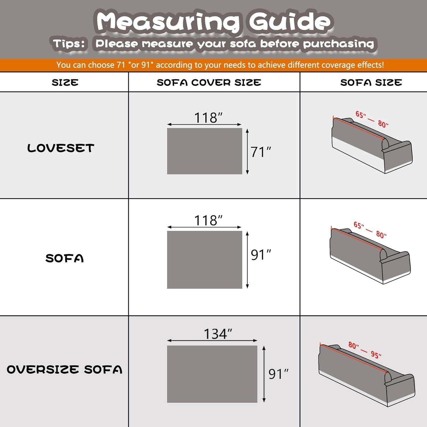 Funda de Sofá MYSKY HOME 2 Cojines Antideslizante Gris