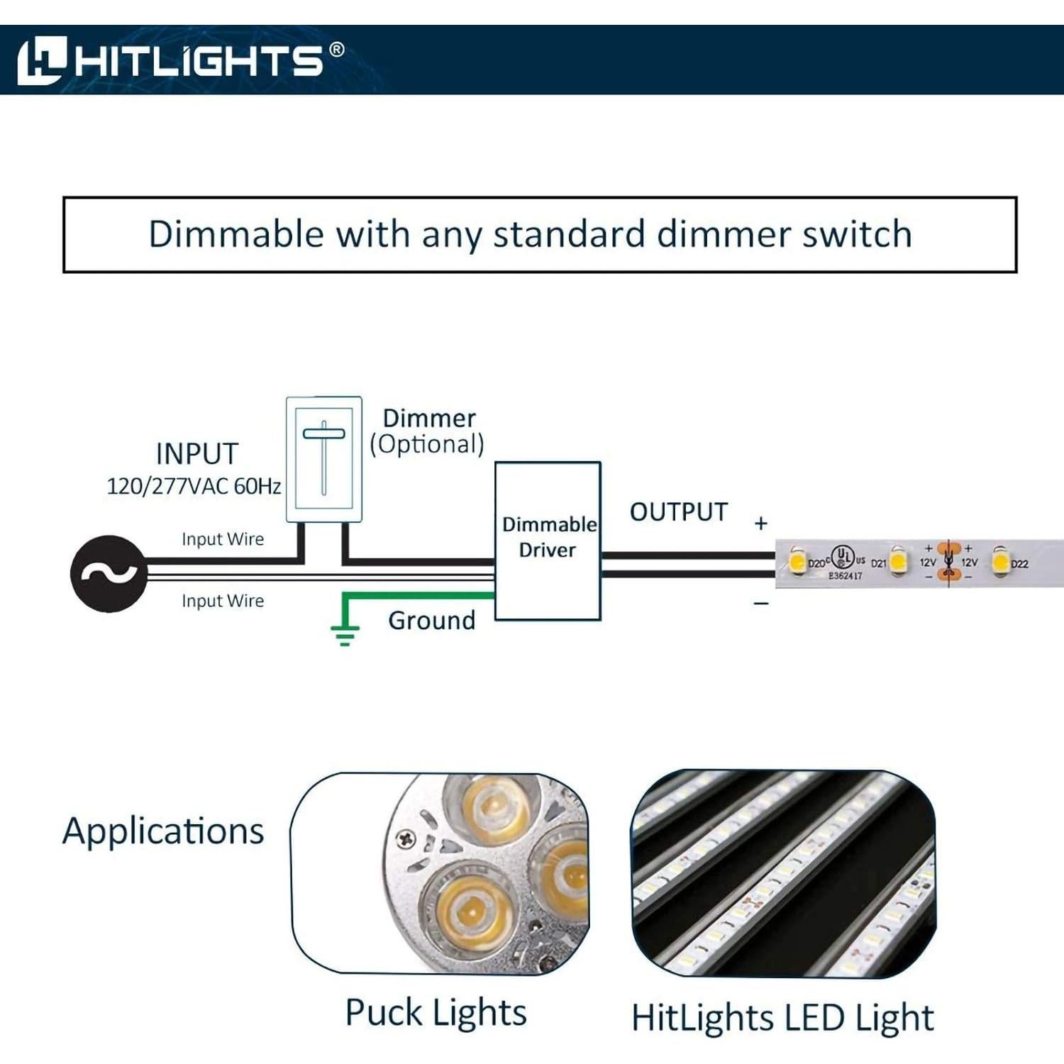 Driver Dimmable HitLights 300W 12V DC para LED