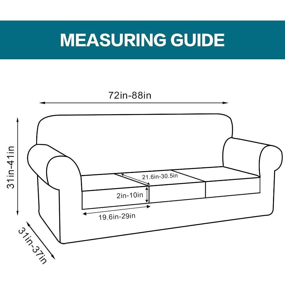 Cubierta de Sofá Turquoize 4 Piezas Jacquard Paloma