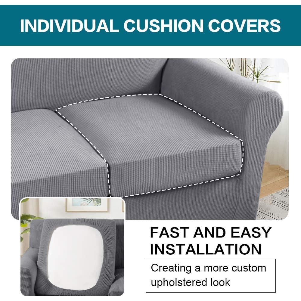 Cubierta de Sofá Turquoize 4 Piezas Jacquard Paloma