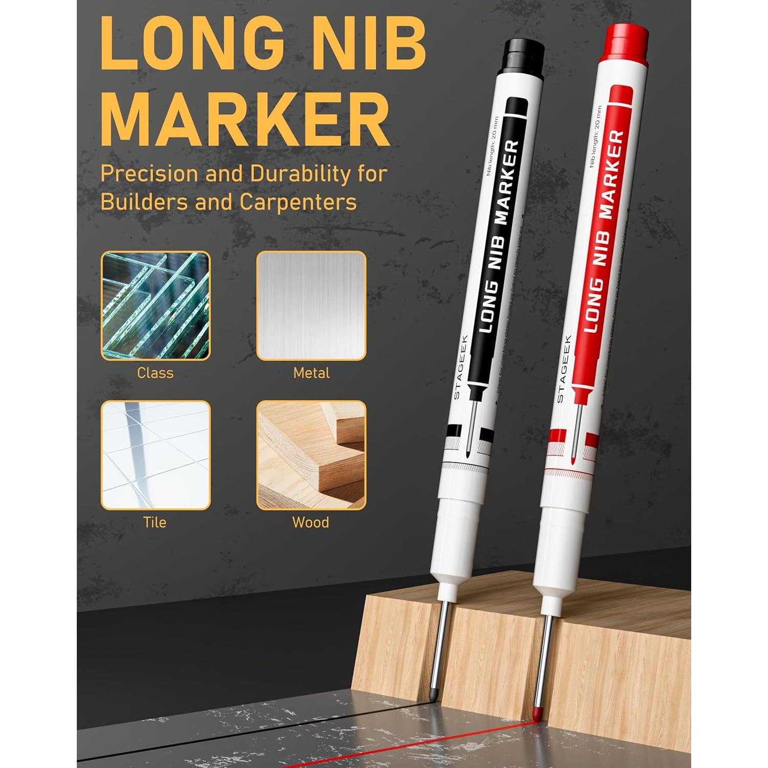 Juego de 17 lápices mecánicos STAGEEK para carpintero