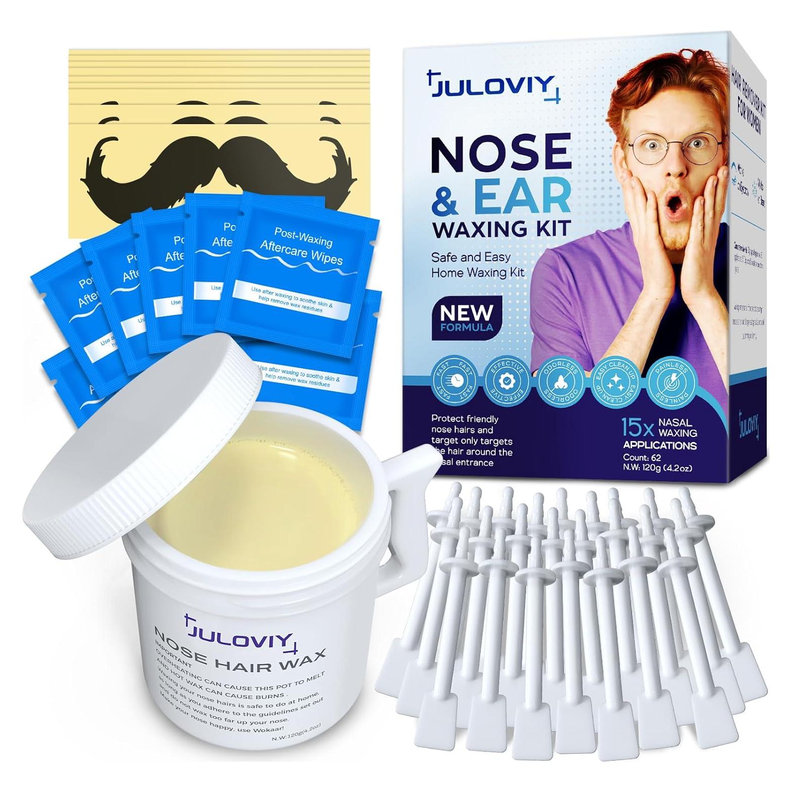 Kit de Cera para Nariz y Oídos Reni, 120 g, 30 Aplicadores