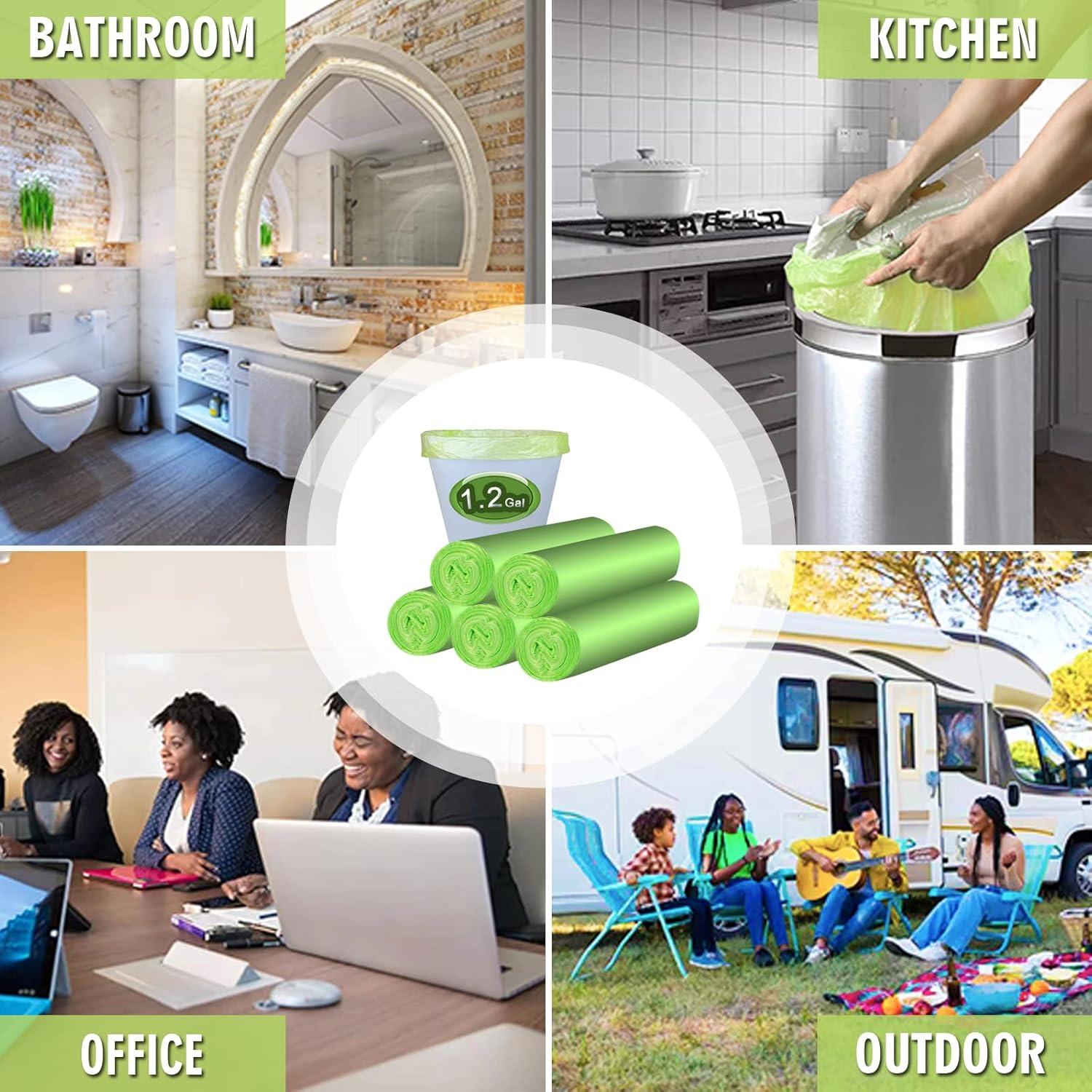 Mini Bolsas de Basura Biodegradables Inwaysin 6L 100 Unidades Verde