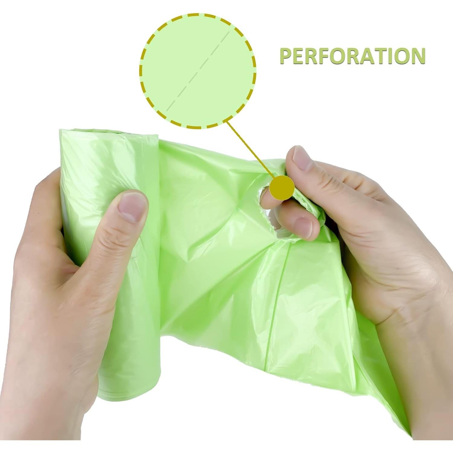 Mini Bolsas de Basura Biodegradables Inwaysin 6L 100 Unidades Verde