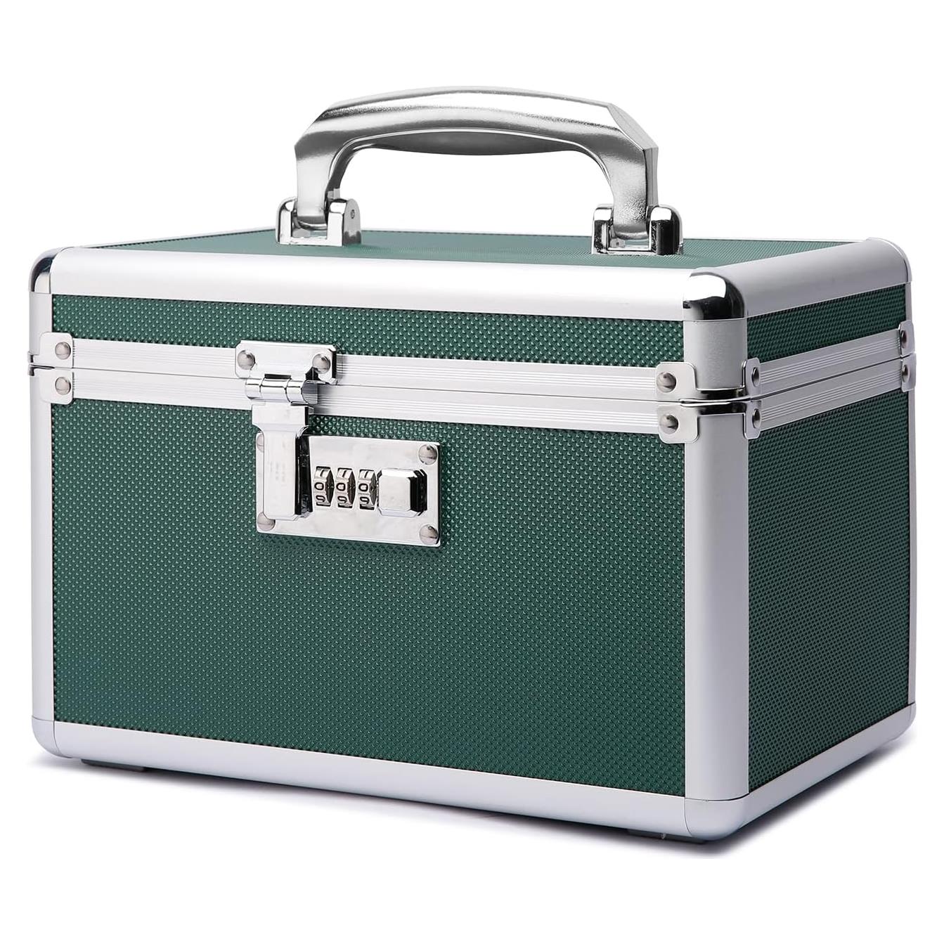 Caja de Medicamentos HEWEI WORKS Verde Cerradura 25.9x17.3 cm