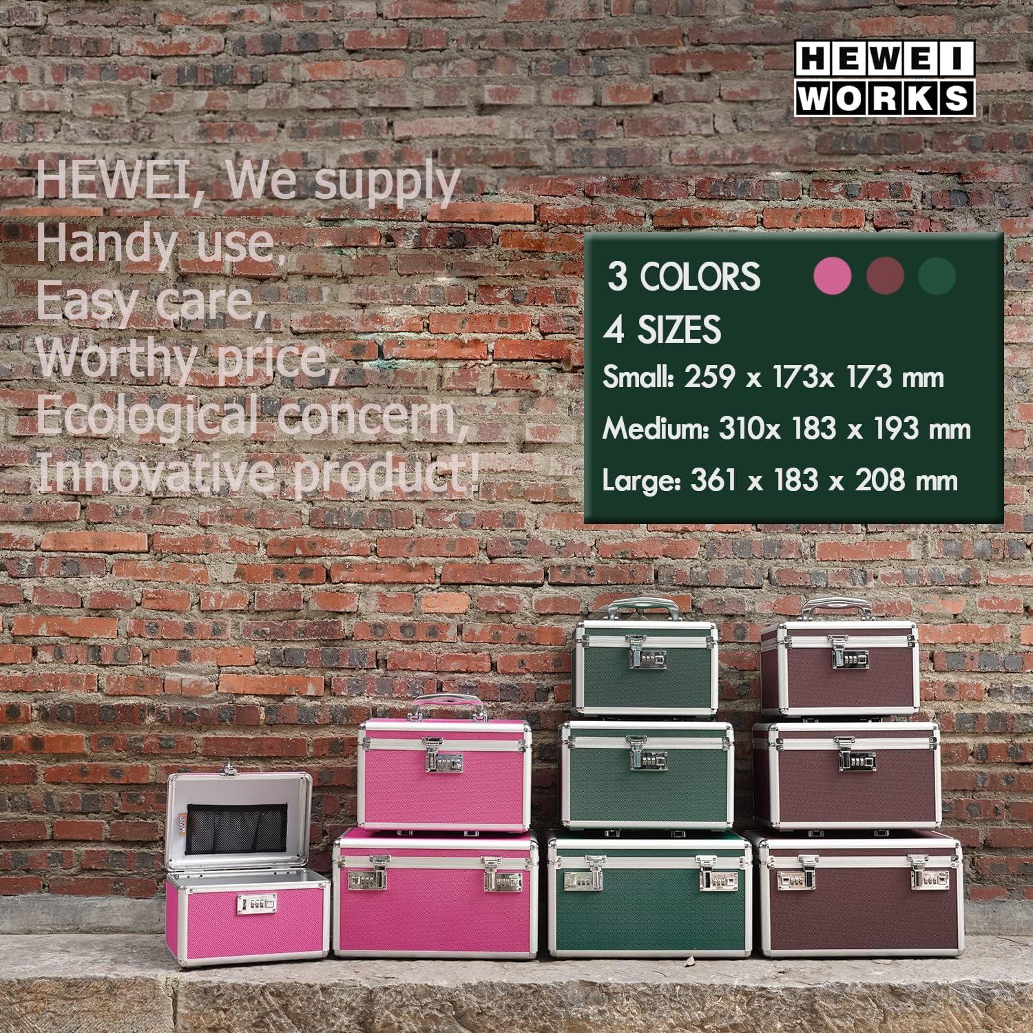 Caja de Medicamentos HEWEI WORKS Verde Cerradura 25.9x17.3 cm