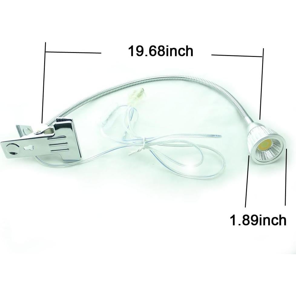 Lámpara de Mesa LED COB 5W QUANS Plata 50 cm 3 Colores