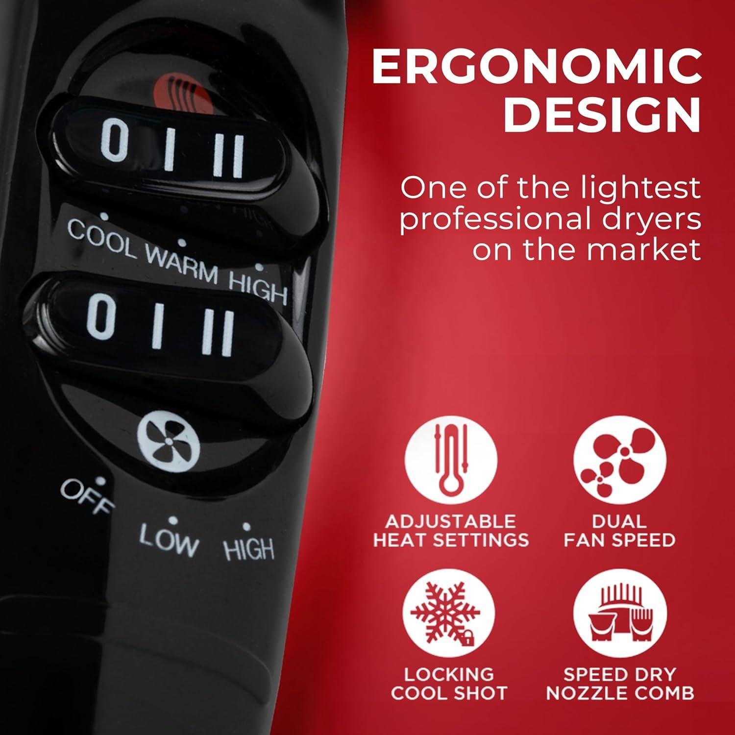 Secador de Pelo FHI HEAT Platform Nano Lite Pro 1900W Negro