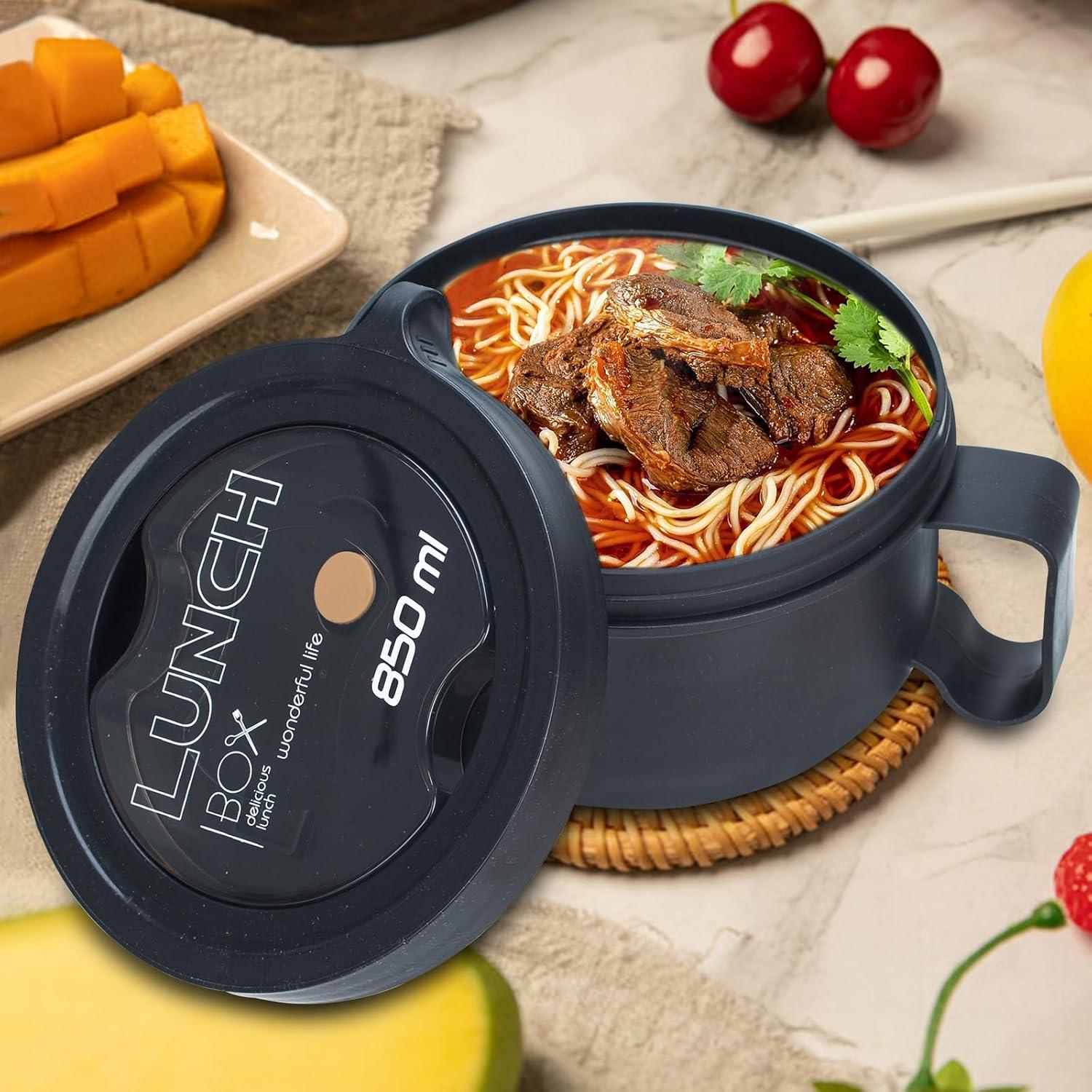 Paquete de 2 Tazones de Sopa Ronanemon 850 ML Microondas