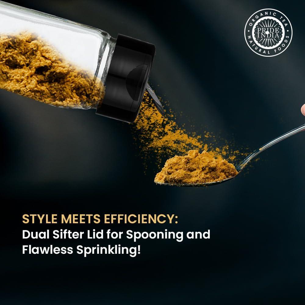 Tarro de Especias de Vidrio Claro Orgullo de India 118 ml