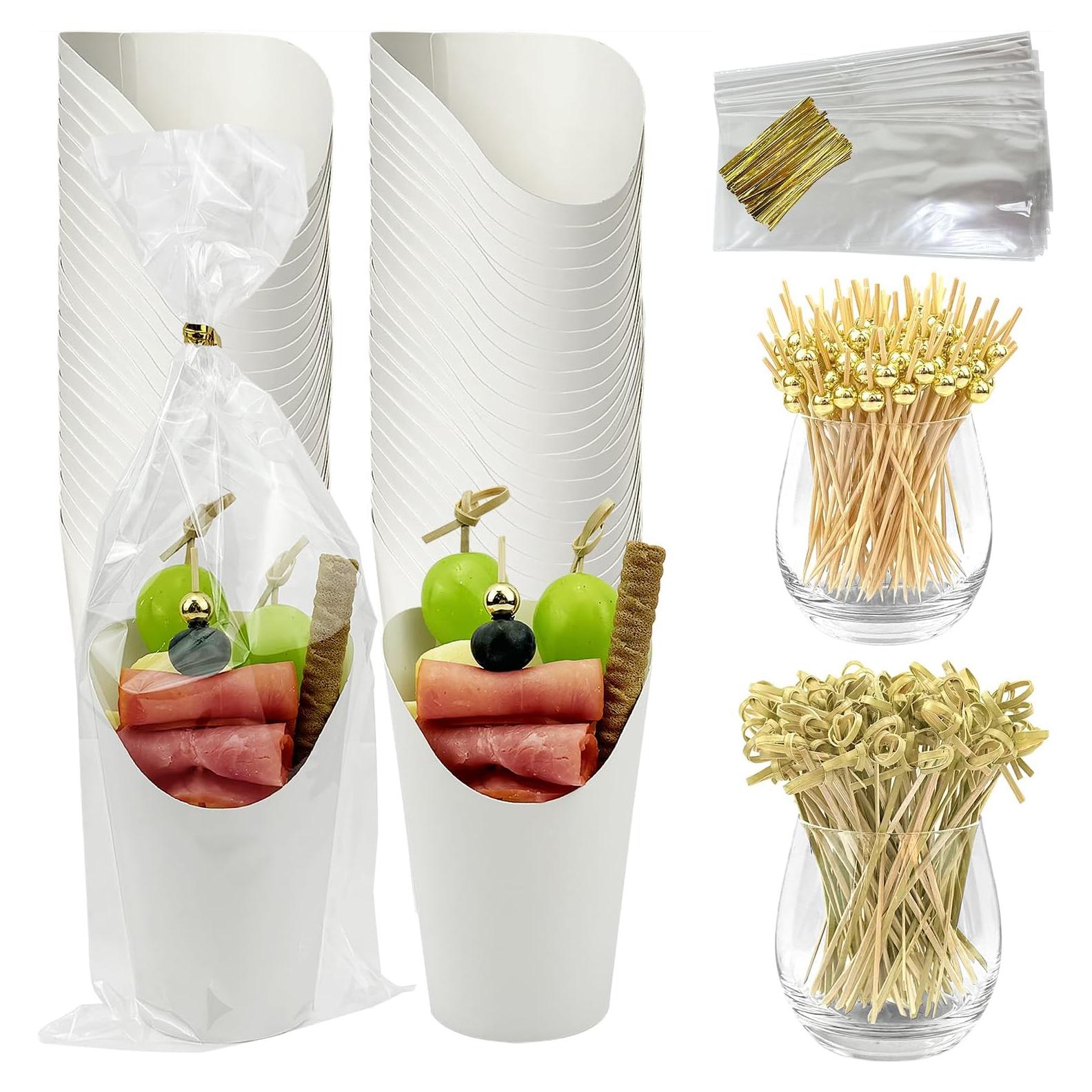 Set de Tazas Desechables para Charcutería CAMKYDE 50 Pzas 12 oz