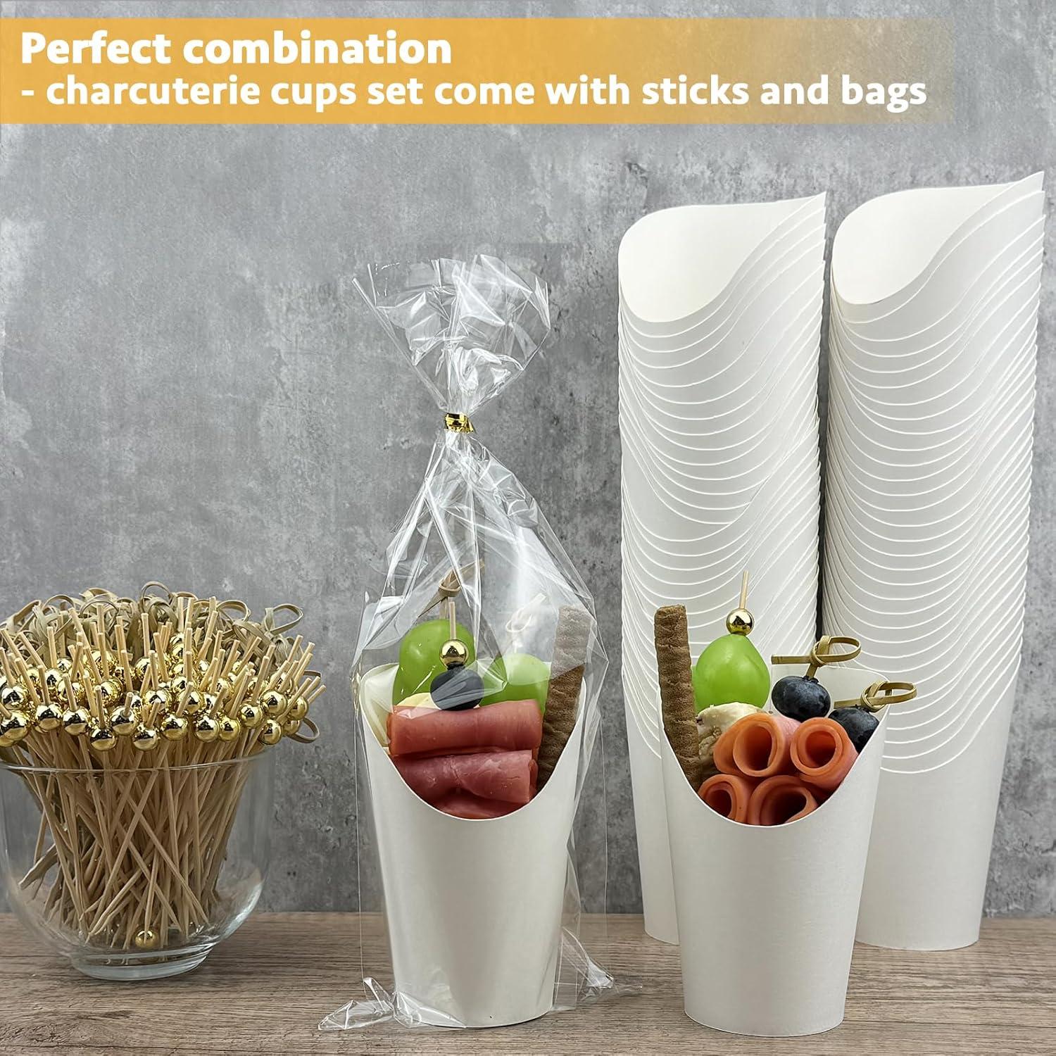 Set de Tazas Desechables para Charcutería CAMKYDE 50 Pzas 12 oz