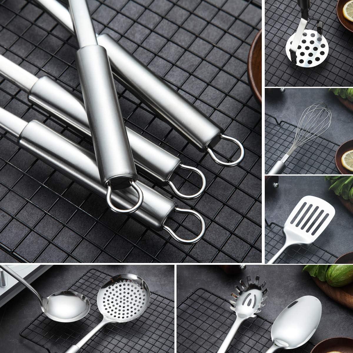 Juego de Utensilios de Cocina Berglander 8 Piezas Acero Inoxidable