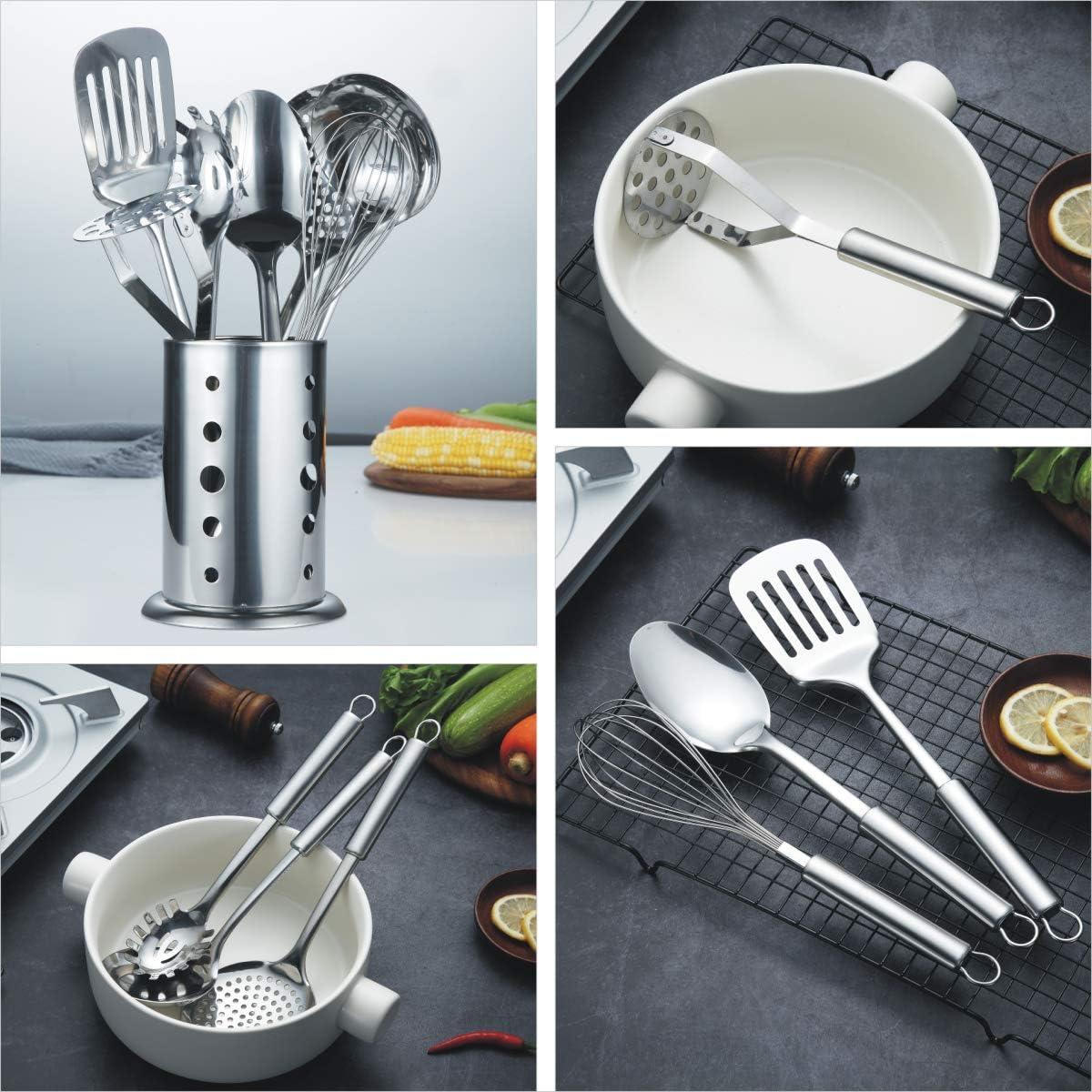 Juego de Utensilios de Cocina Berglander 8 Piezas Acero Inoxidable