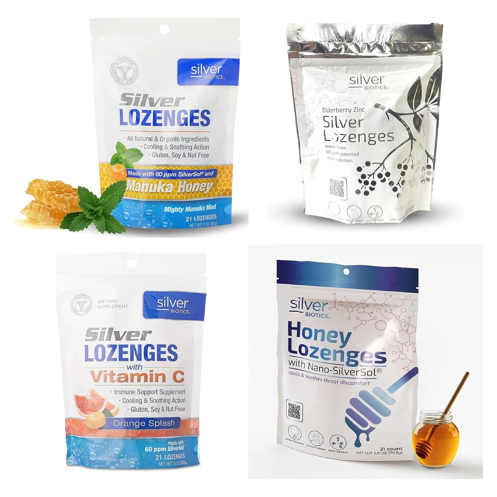 Pastillas de Plata Biotica 60ppm - Soporte Inmunológico 21 Unidades