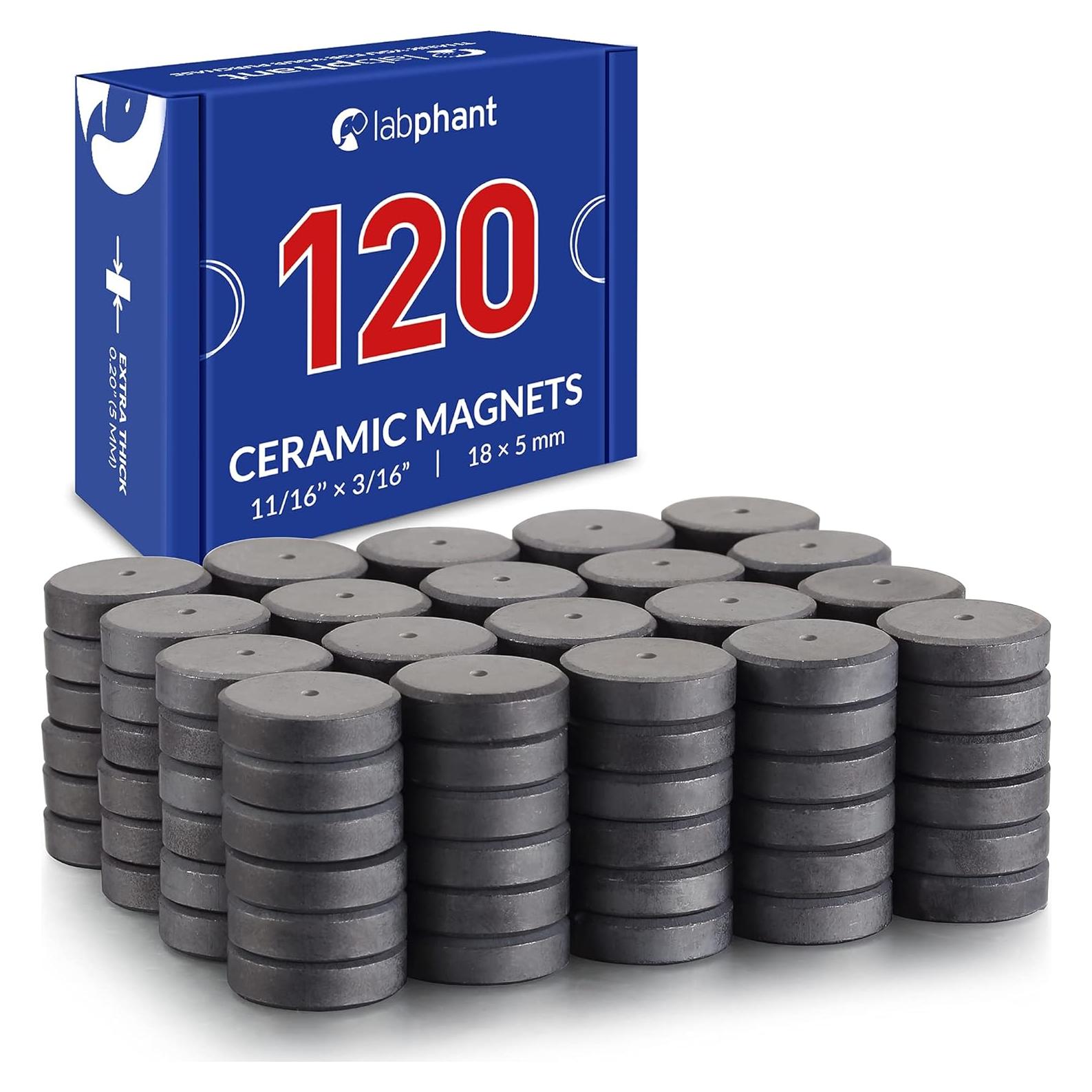 Imanes de Cerámica APPLAB Redondos 1.78 cm - 120 Piezas