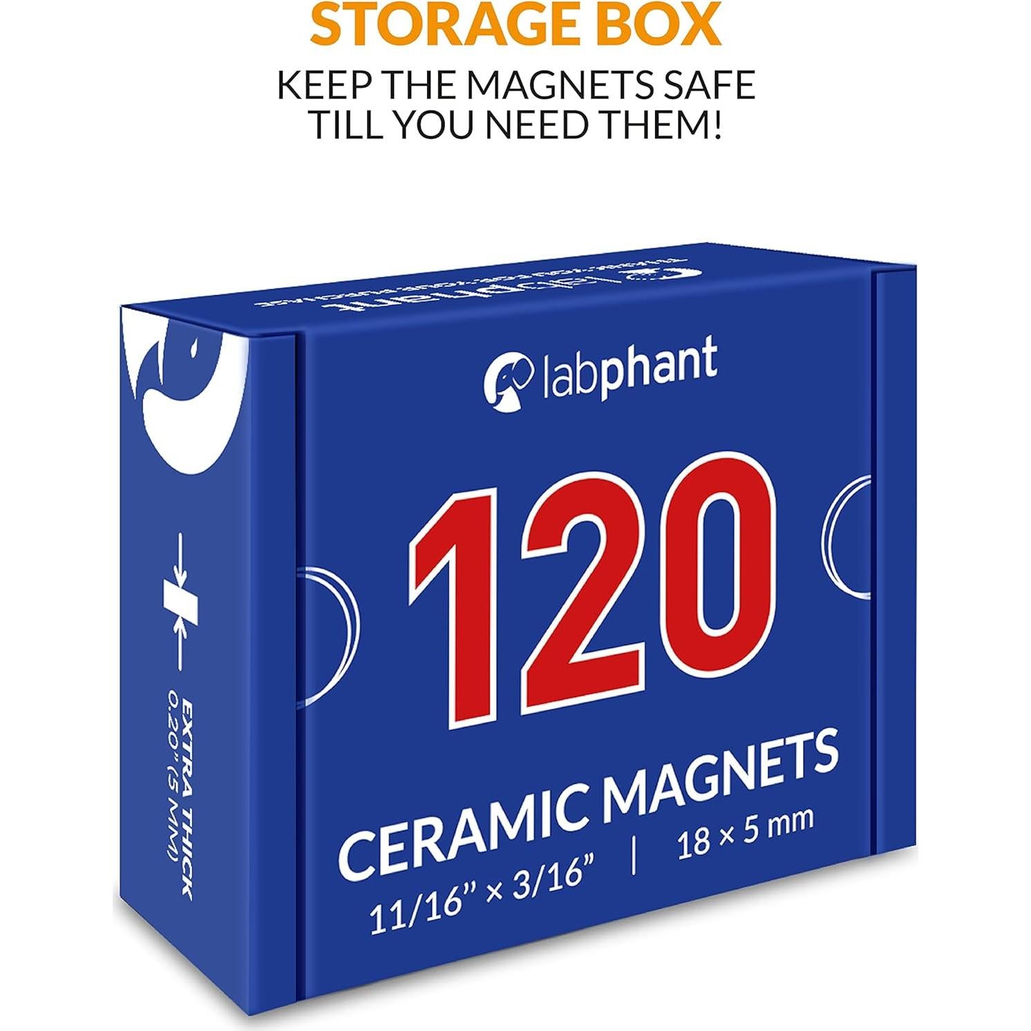 Imanes de Cerámica APPLAB Redondos 1.78 cm - 120 Piezas