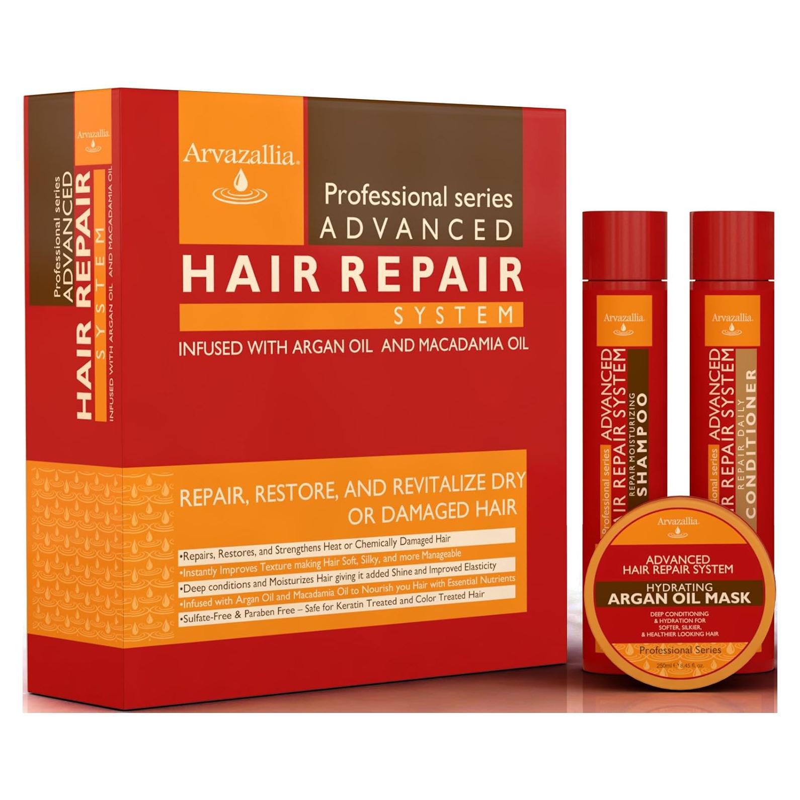 Conjunto de Champú y Acondicionador Arvazallia 3 Piezas 315ml