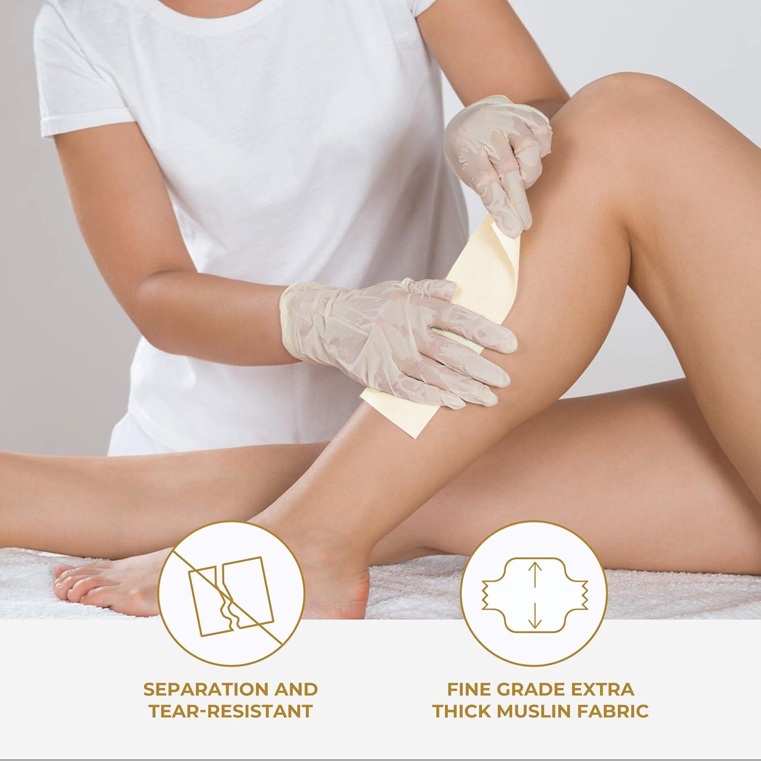 Rollo de Muselina Natural ForPro 8.26 cm x 36.58 m para Depilación