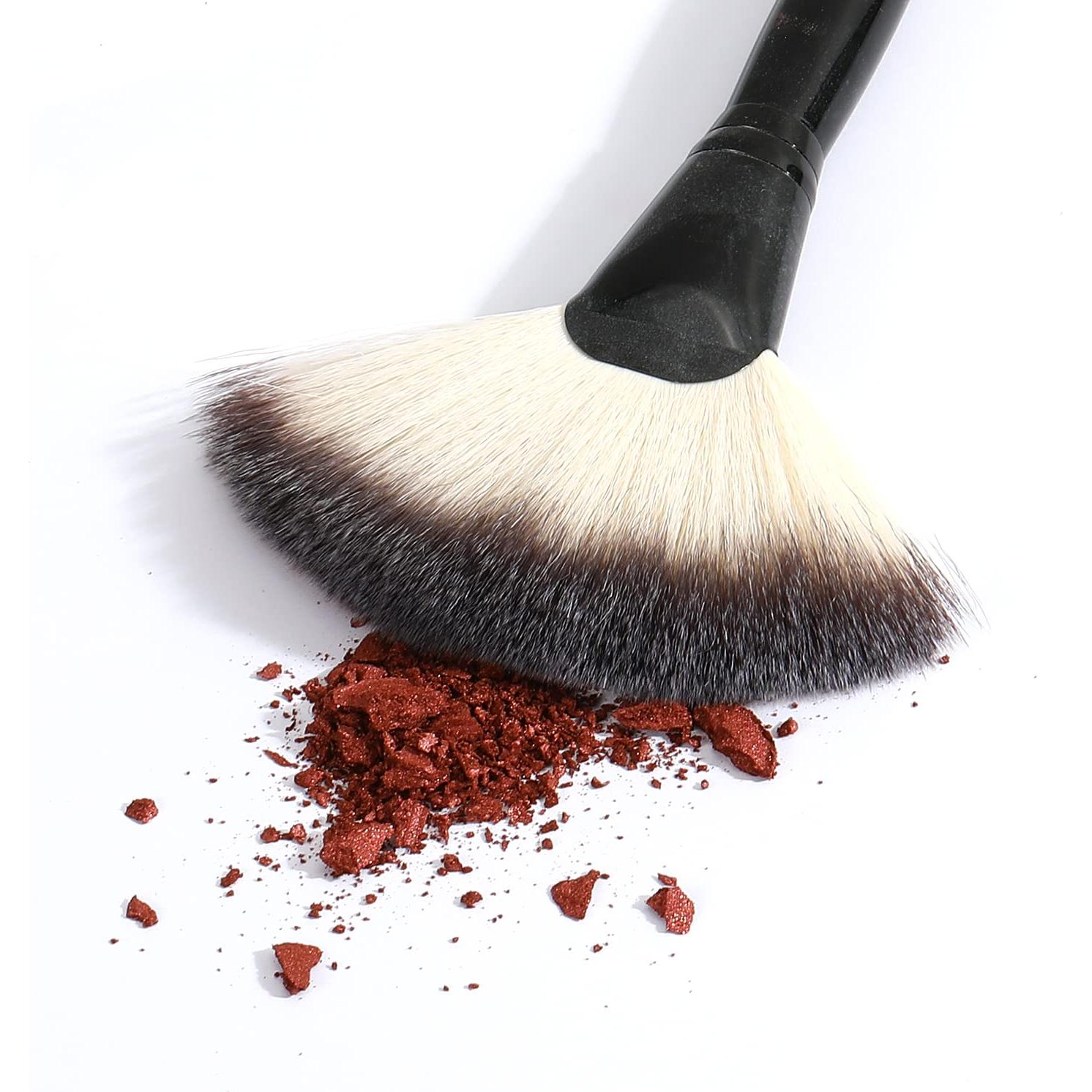 Brocha de Maquillaje Abanico Luxspire FDSX - Suave y Densa