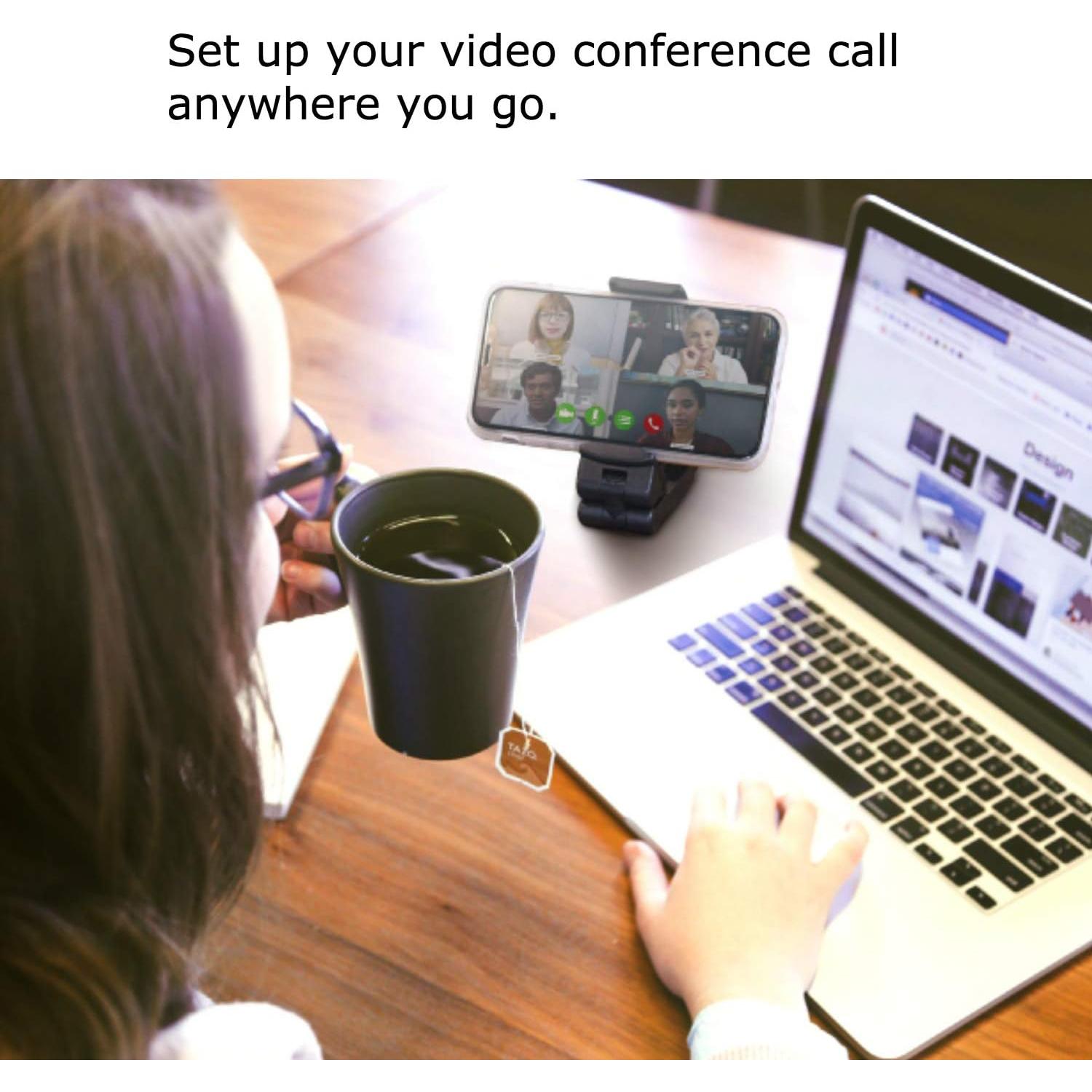 Soporte para Teléfono de Viaje Perilogics Negro 360° Ajustable