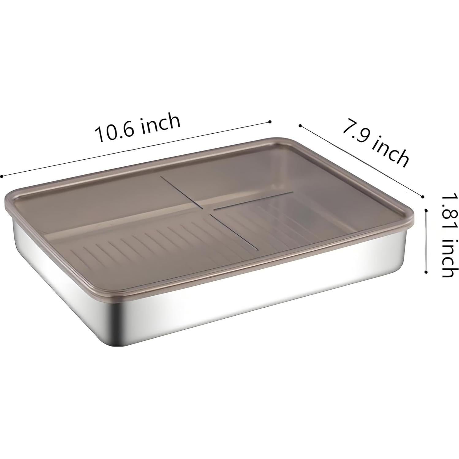 Contenedor Hermético de Acero Inoxidable 304 Verveia 0.45 kg