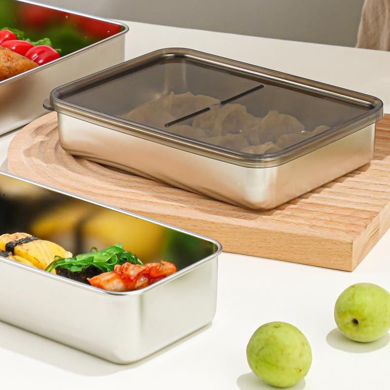 Contenedor Hermético de Acero Inoxidable 304 Verveia 0.45 kg