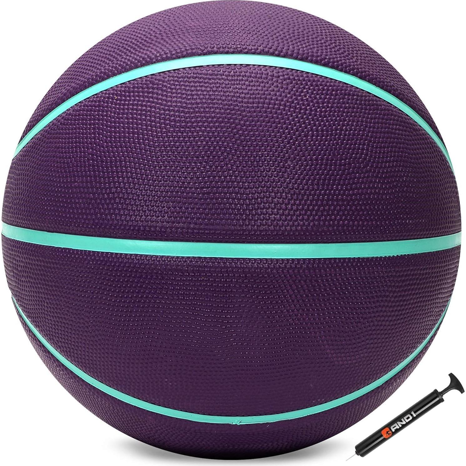 Balón de Baloncesto AND1 Fantom 7 Goma Color Púrpura