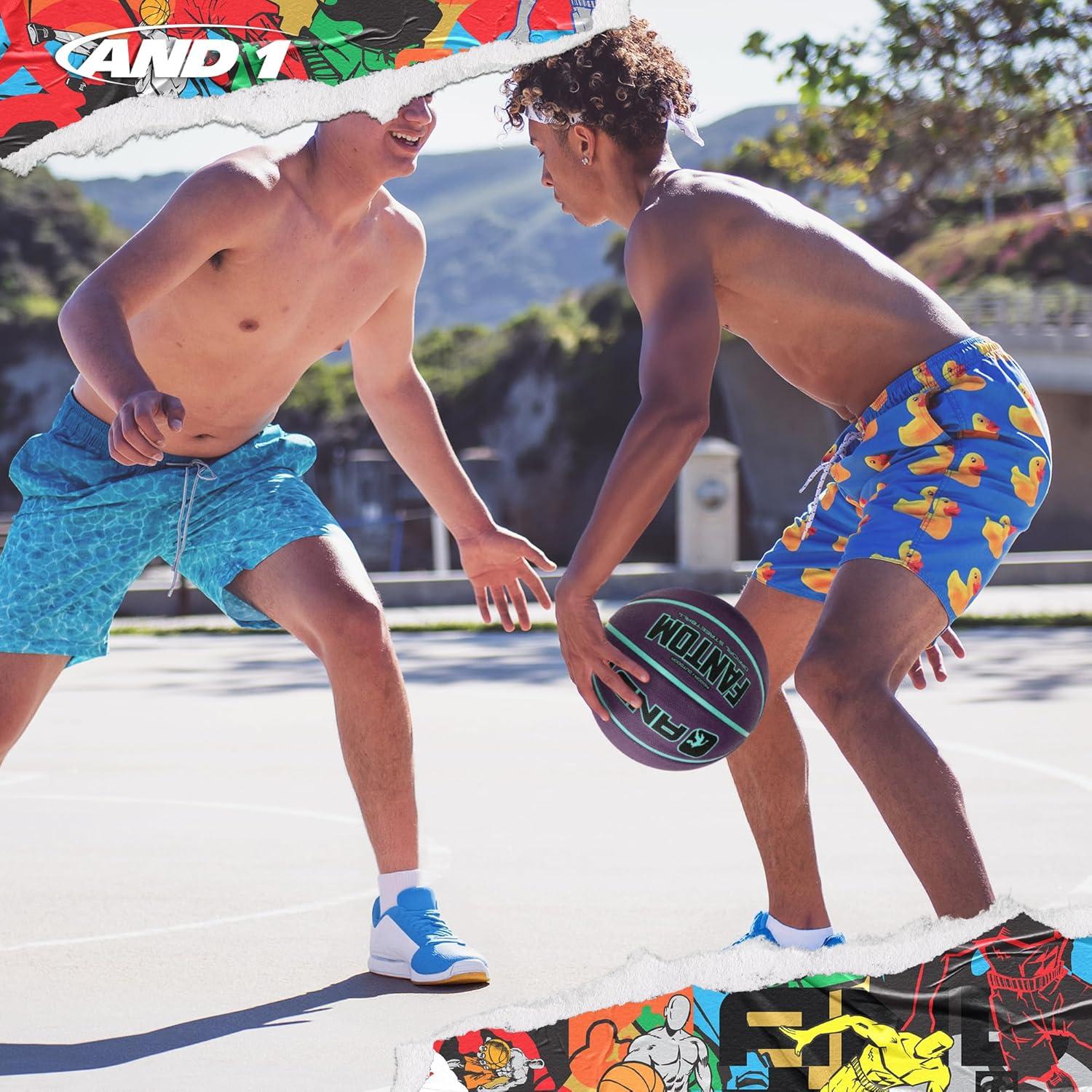 Balón de Baloncesto AND1 Fantom 7 Goma Color Púrpura