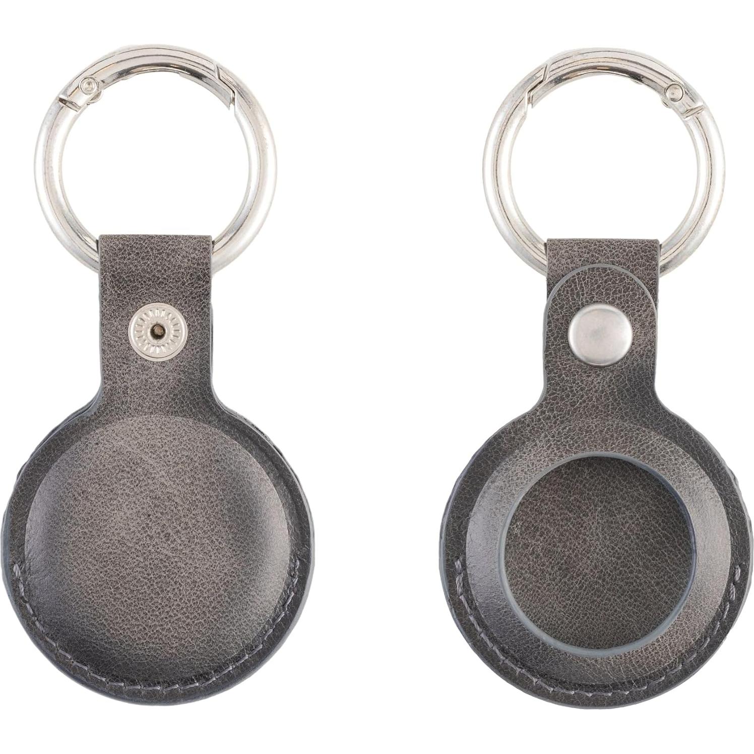 Funda de Cuero Genuino para AirTag Node Leather - Paquete de 2