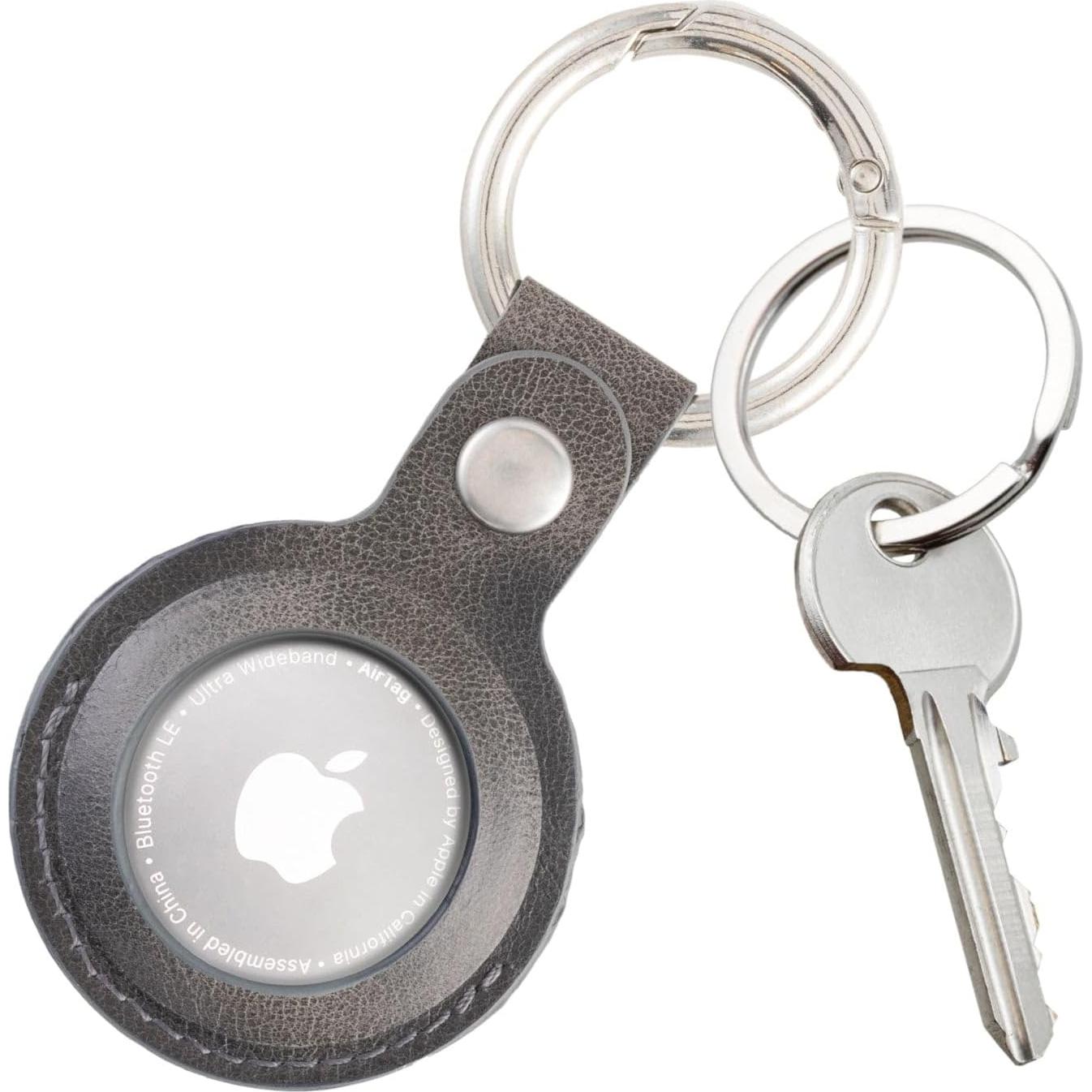 Funda de Cuero Genuino para AirTag Node Leather - Paquete de 2